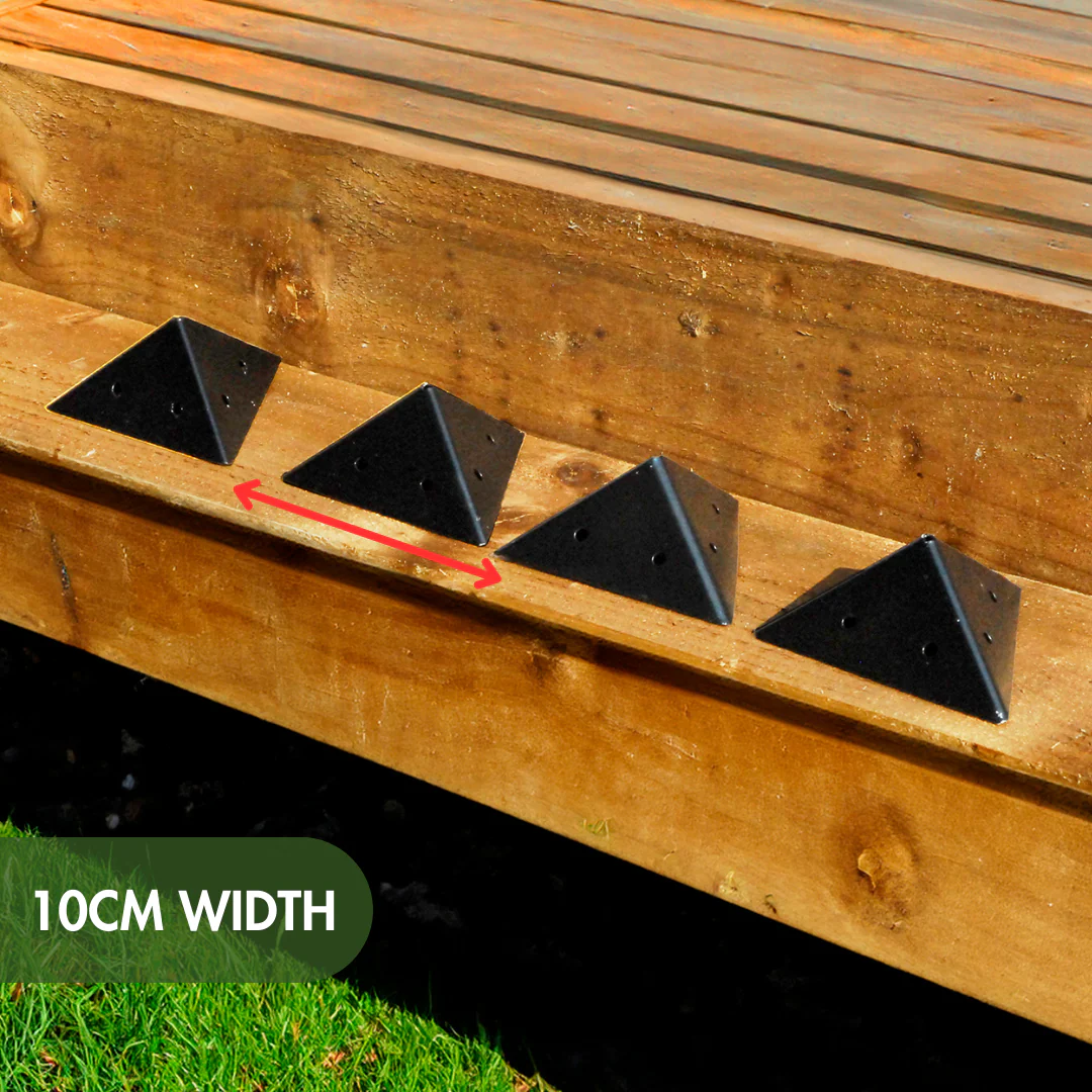 Steel Pyramid 10cm Corner Bracket (Pack of 4 Brackets) - Image 5