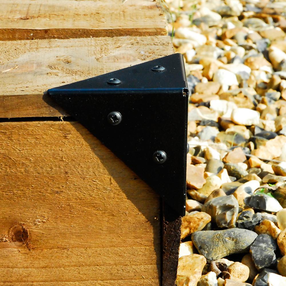 Steel Pyramid 10cm Corner Bracket (Pack of 4 Brackets) - Image 7