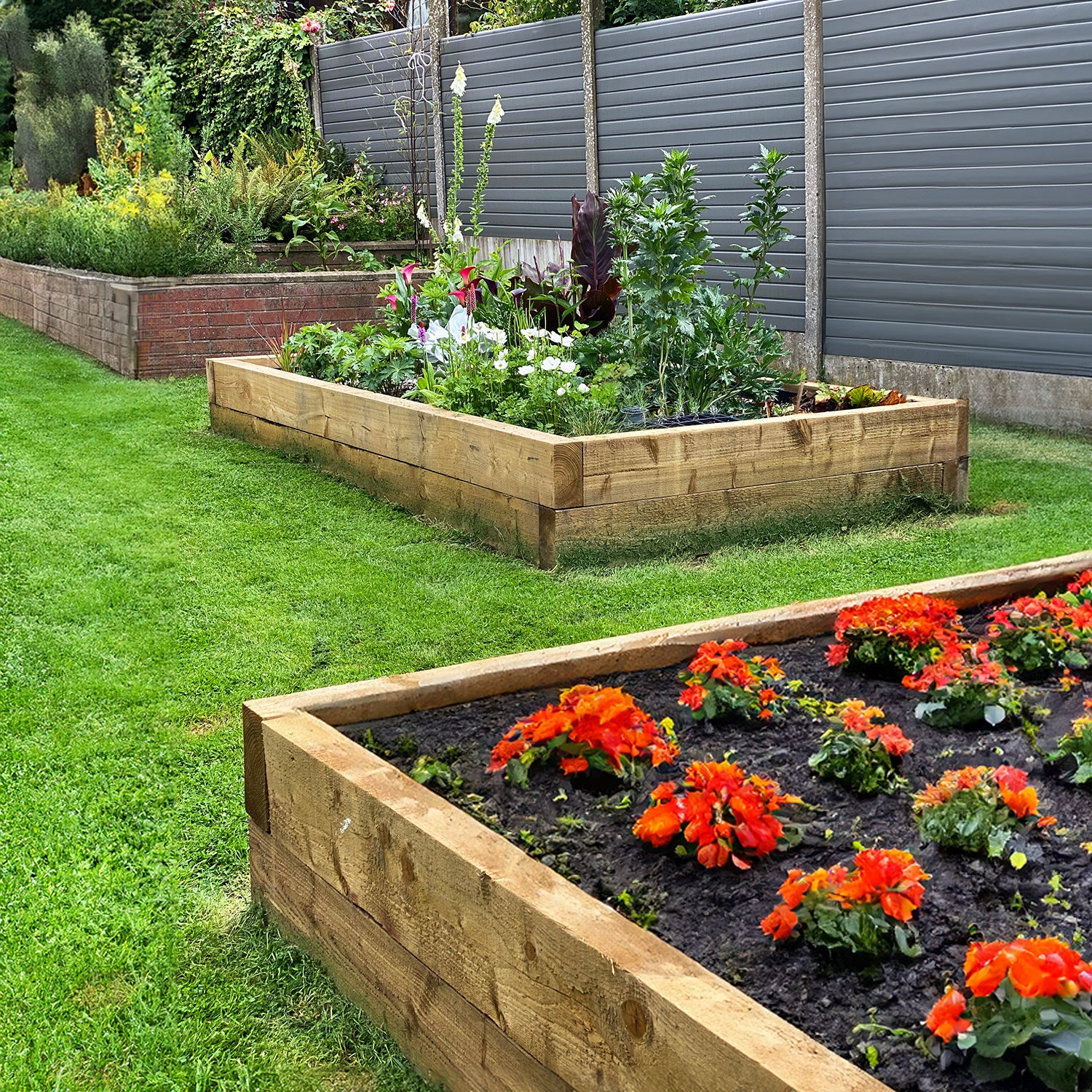 2-Tier Straight Railway Sleeper Bracket with Stake - Image 12