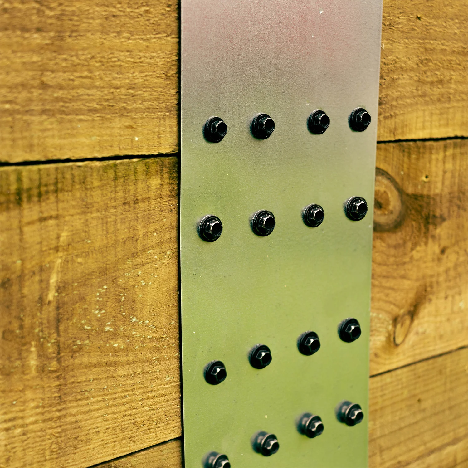 3-Tier Straight Flat Galvanised Steel Railway Sleeper Bracket - Image 3