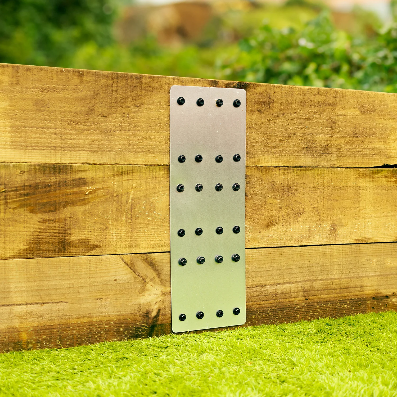 3-Tier Straight Flat Galvanised Steel Railway Sleeper Bracket - Image 5