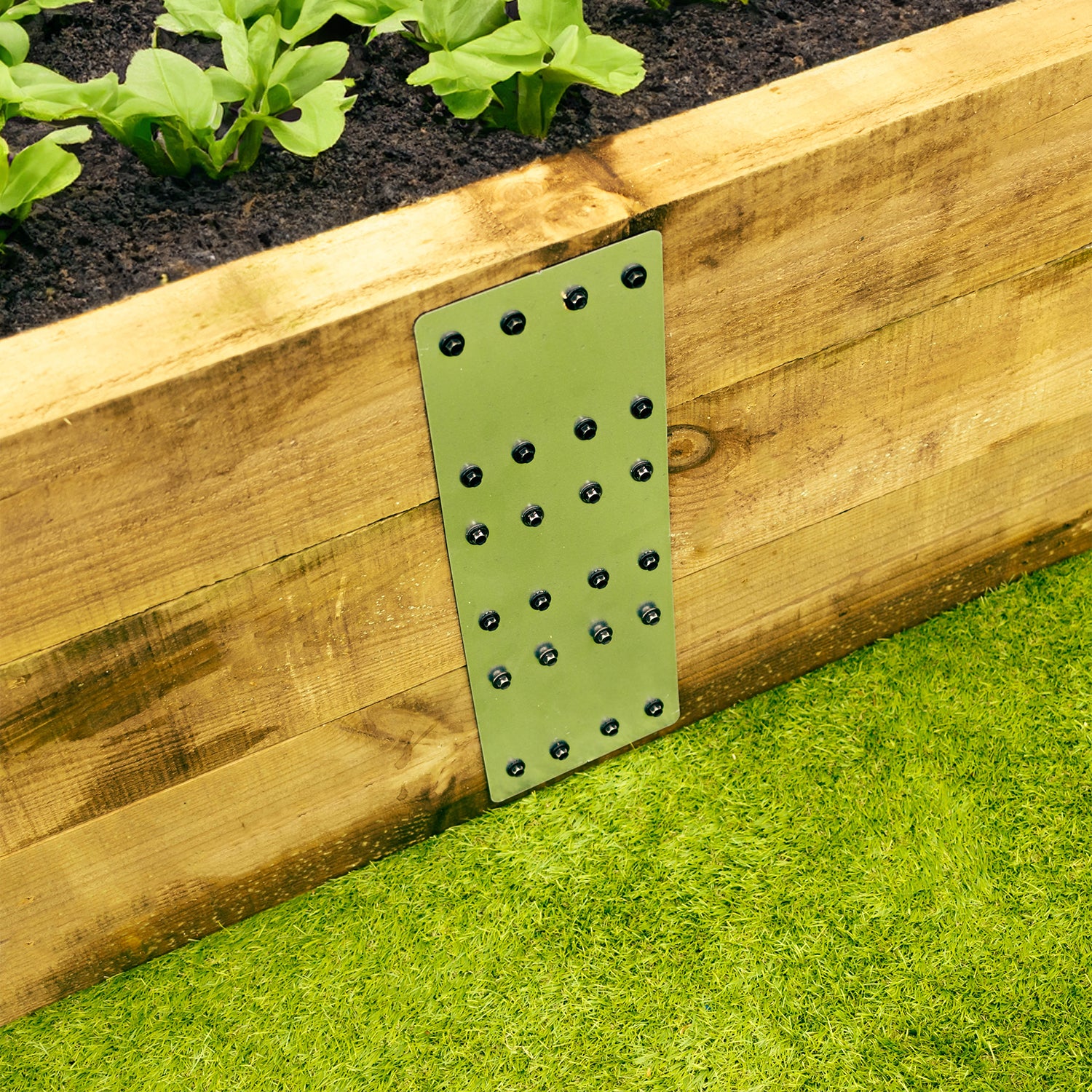 3-Tier Straight Flat Galvanised Steel Railway Sleeper Bracket - Image 7