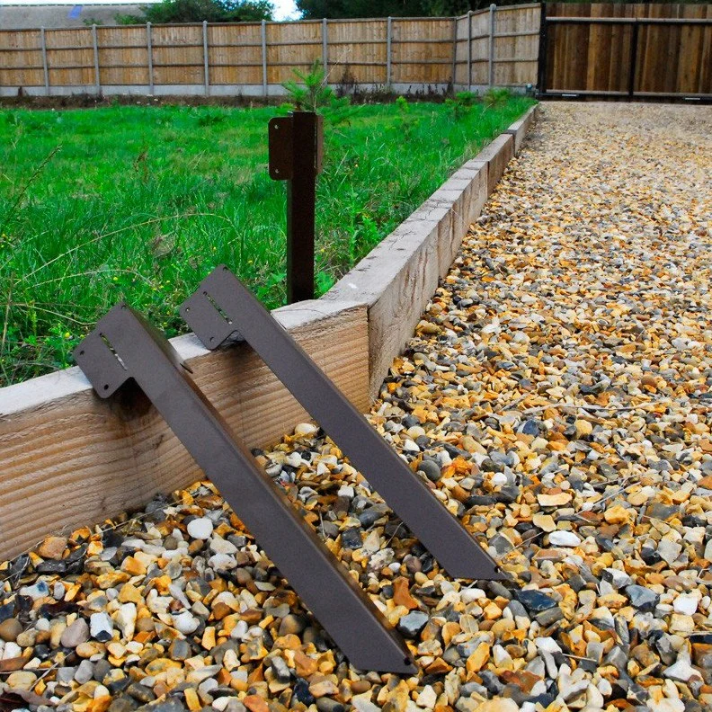 Adjustable Angle Railway Sleeper Bracket with Stake - Image 9