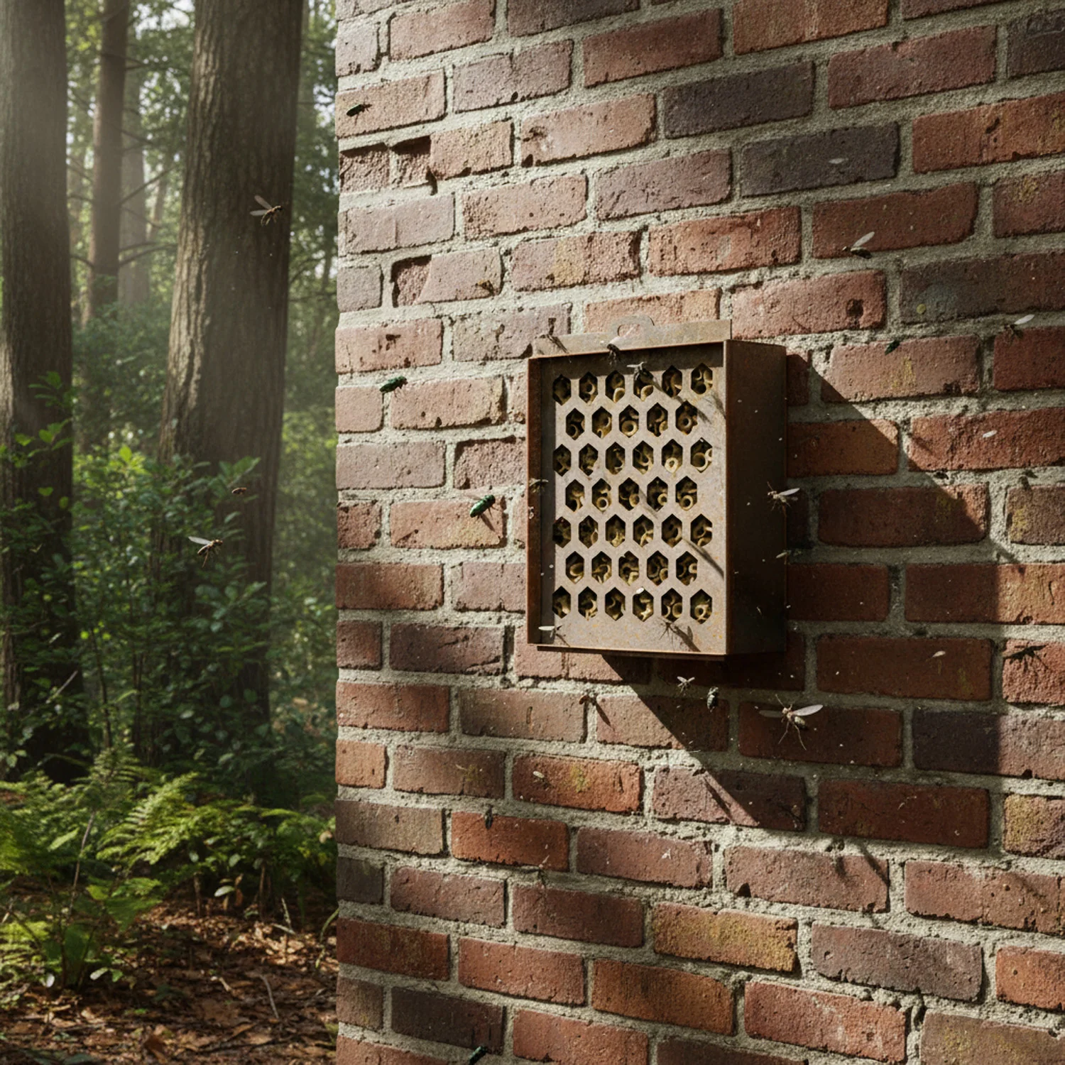 Bellamy Rustic Steel Wall Mount Bug & Insect Hotel for Gardens - Image 5