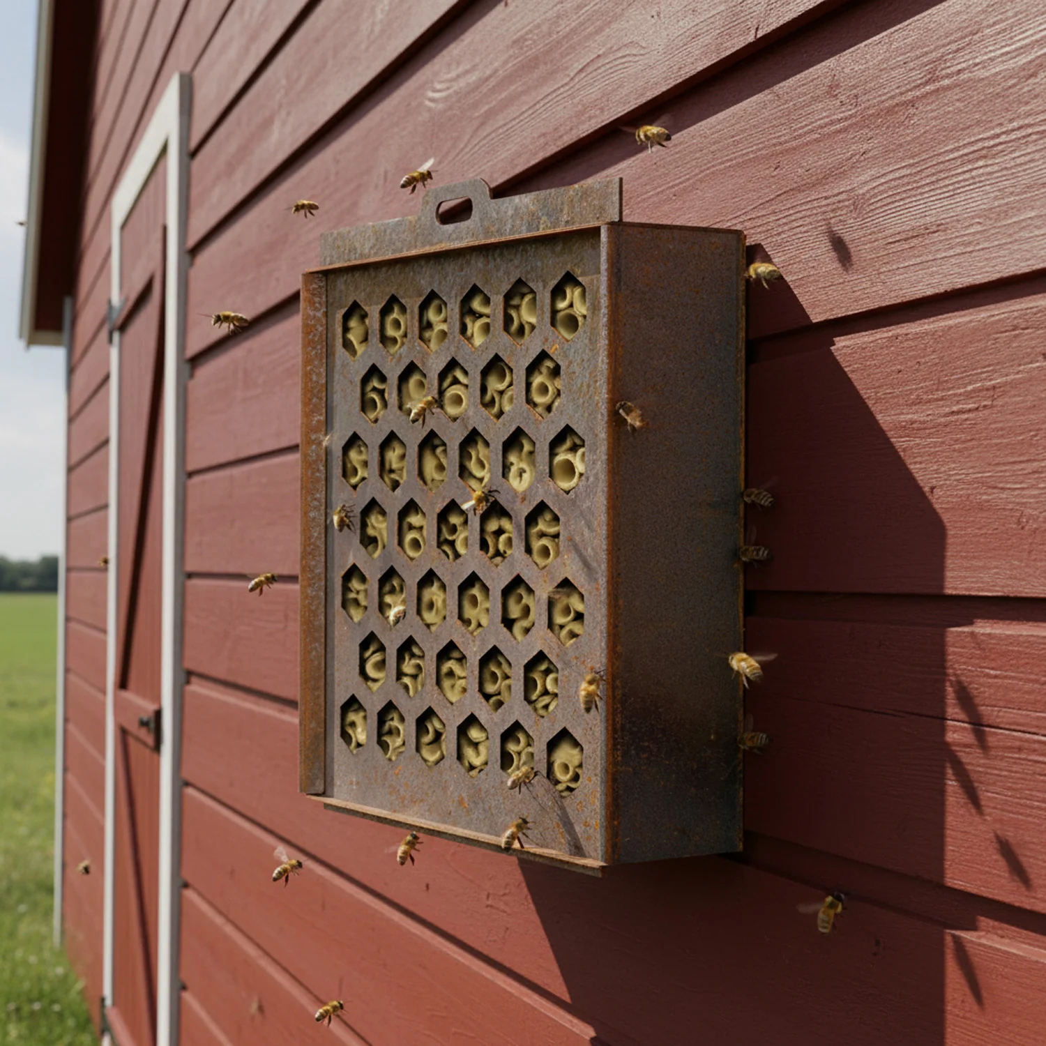 Bellamy Rustic Steel Wall Mount Bug & Insect Hotel for Gardens - Image 6
