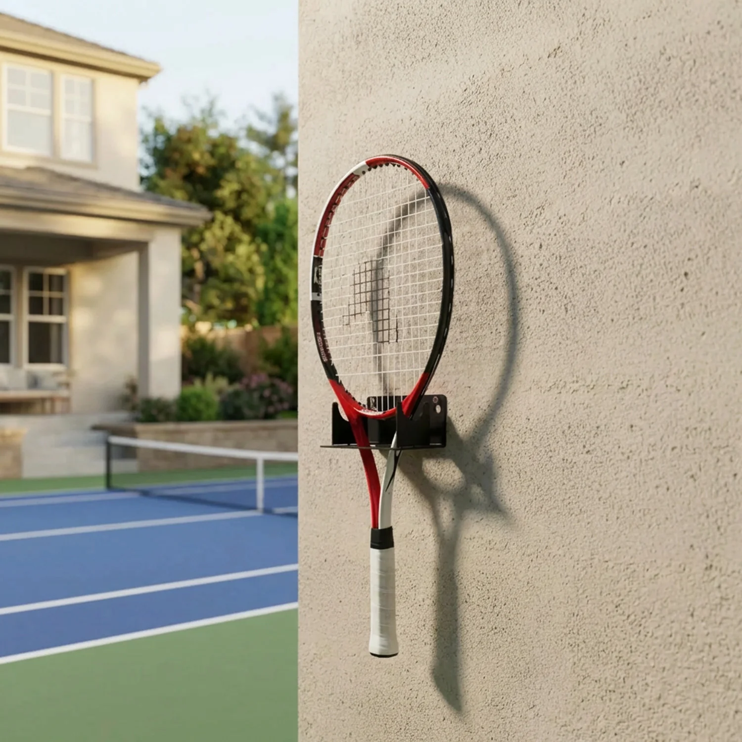 BlackSteel™ Wall Mount Tennis Racket Holder - Image 3