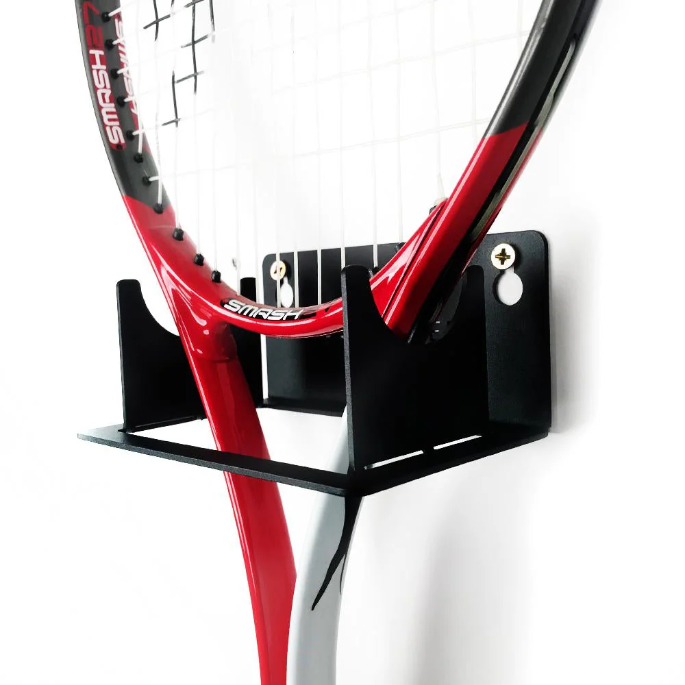 BlackSteel™ Wall Mount Tennis Racket Holder - Image 5