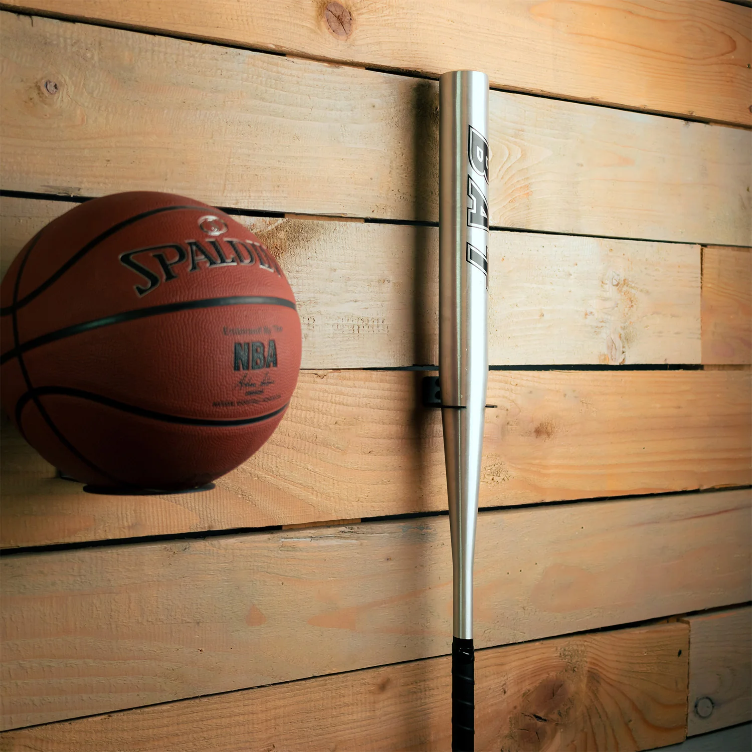 BlackSteel™ Wall Mount Baseball Bat Hanging Bracket - Image 4