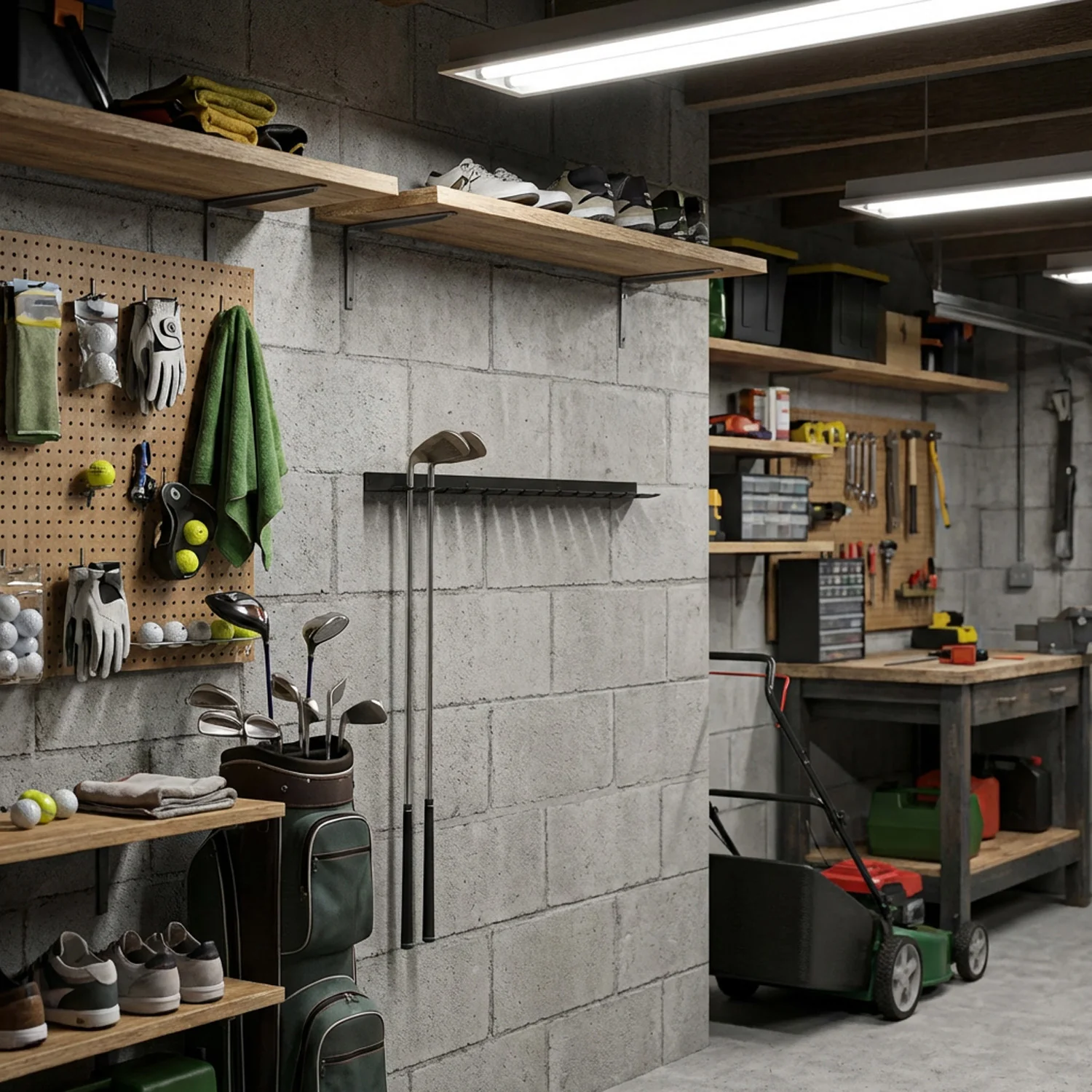 BlackSteel™ Wall Mount Golf Club Display Holder Rack (15-Slot) - Image 3