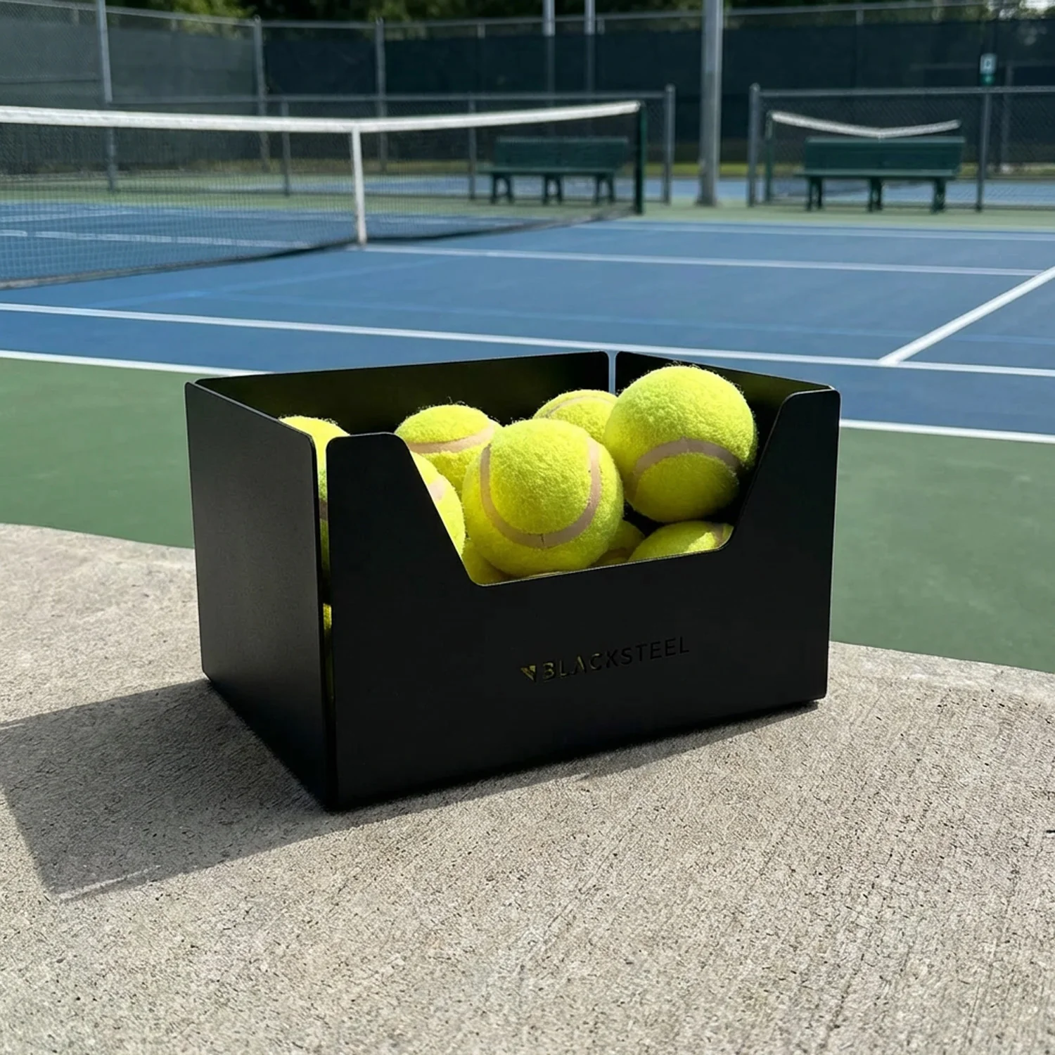 BlackSteel™ Wall Mount Tennis Ball Hopper & Holder - Image 3