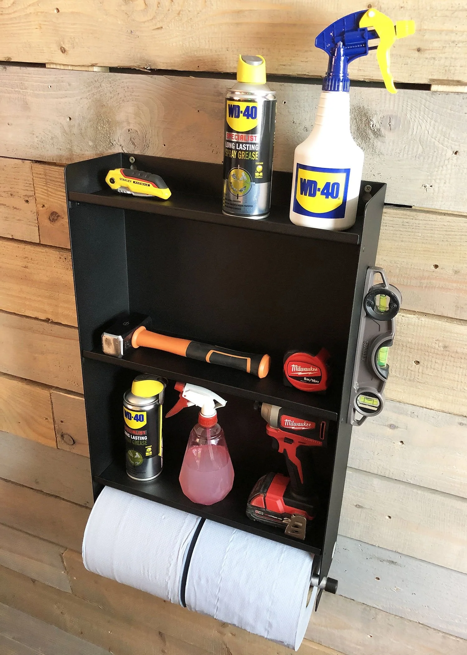 MegaMaxx UK™ Blue Roll Holder Dispenser & Shelving Unit - Image 16