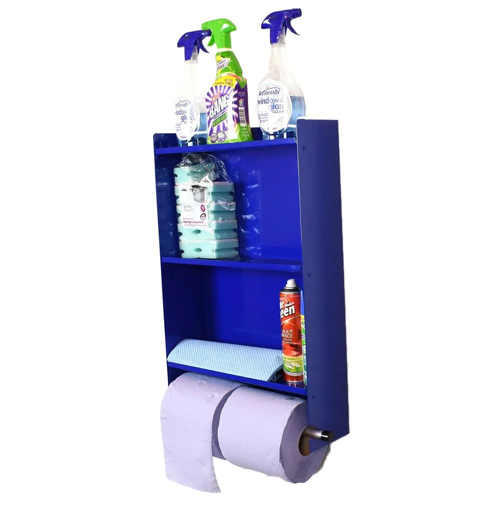 MegaMaxx UK™ Blue Roll Holder Dispenser & Shelving Unit - Image 18