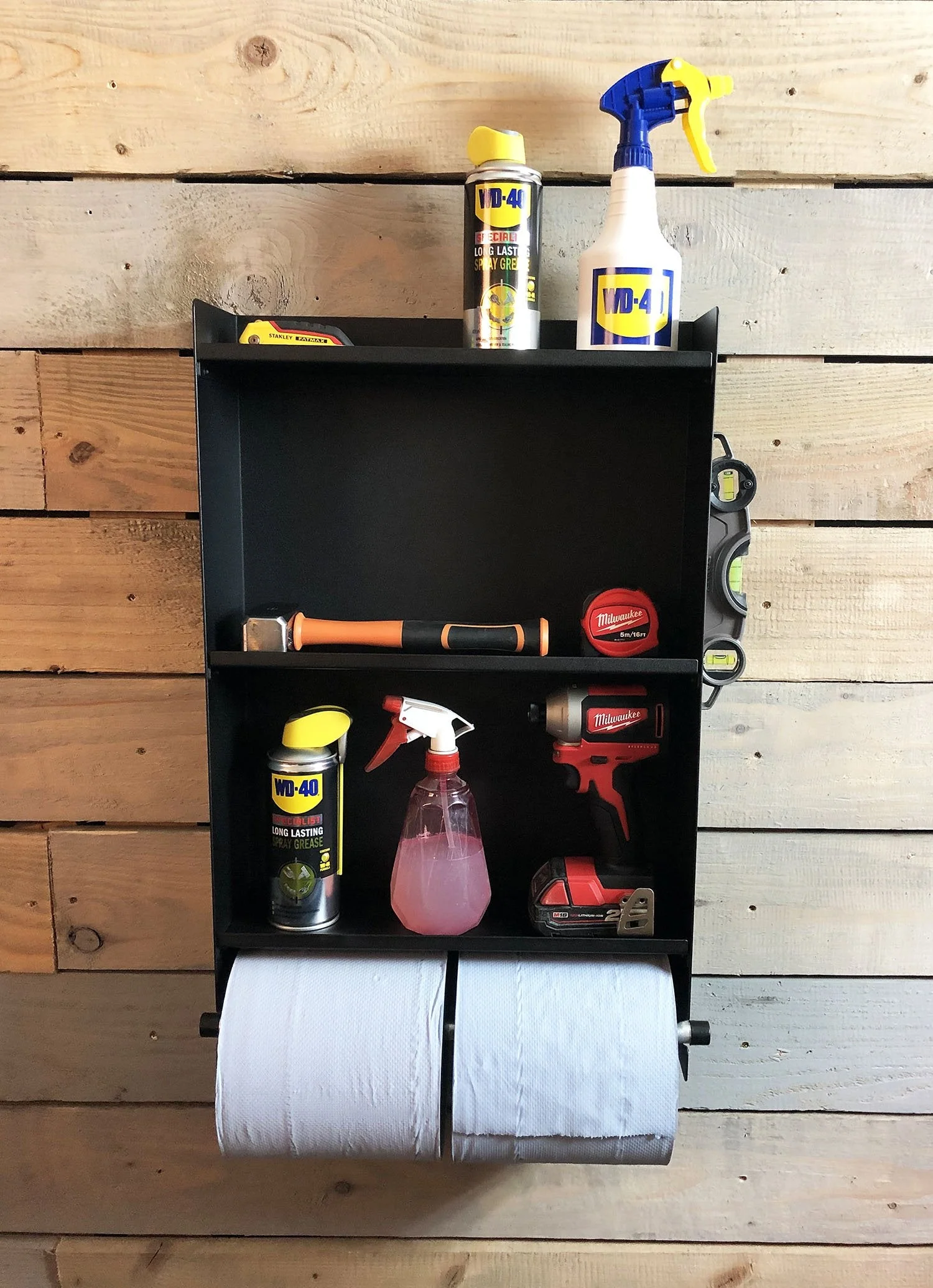 MegaMaxx UK™ Blue Roll Holder Dispenser & Shelving Unit - Image 23