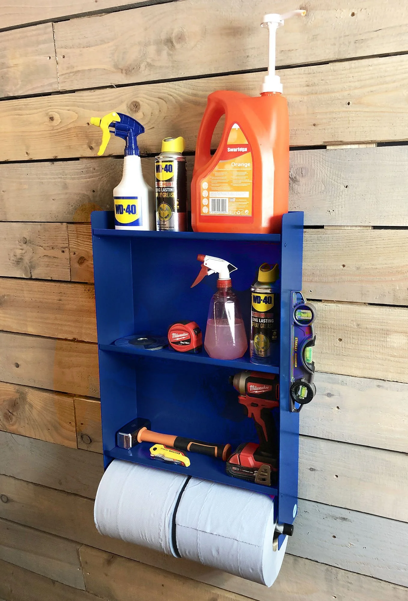 MegaMaxx UK™ Blue Roll Holder Dispenser & Shelving Unit - Image 40