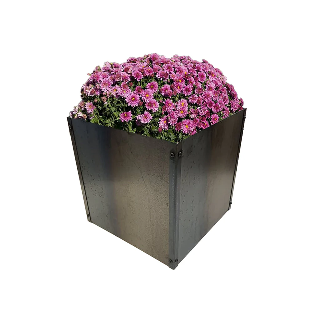 Cubic Flat-Pack Rustic Steel Planter - Image 17