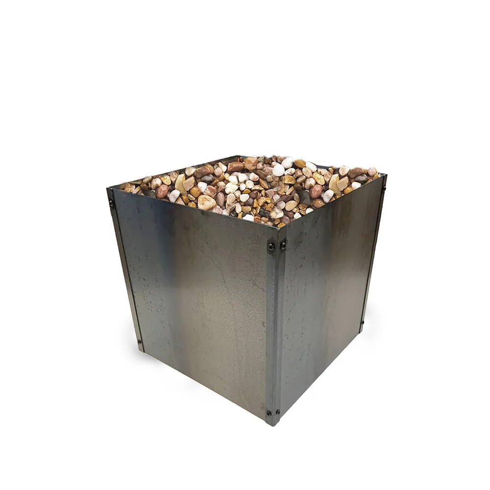 Cubic Flat-Pack Rustic Steel Planter - Image 21