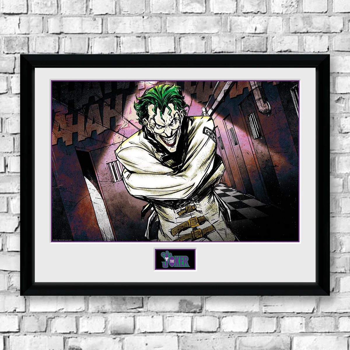 DC Icons Joker Poster - Arkham Asylum Framed Collectors Print - Image 5