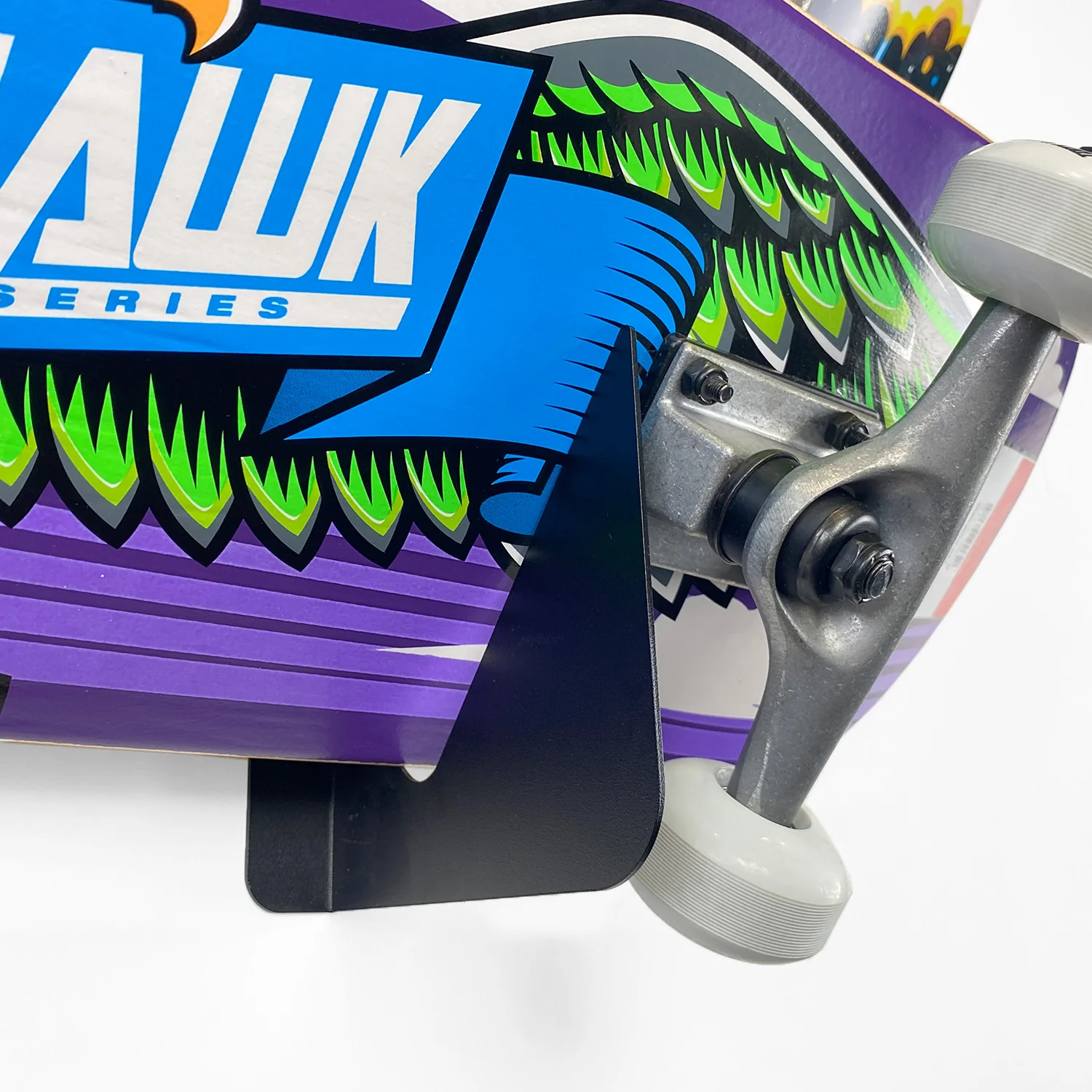 BlackSteel™ Dual Wall Mount Skateboard Rack Brackets - Image 11