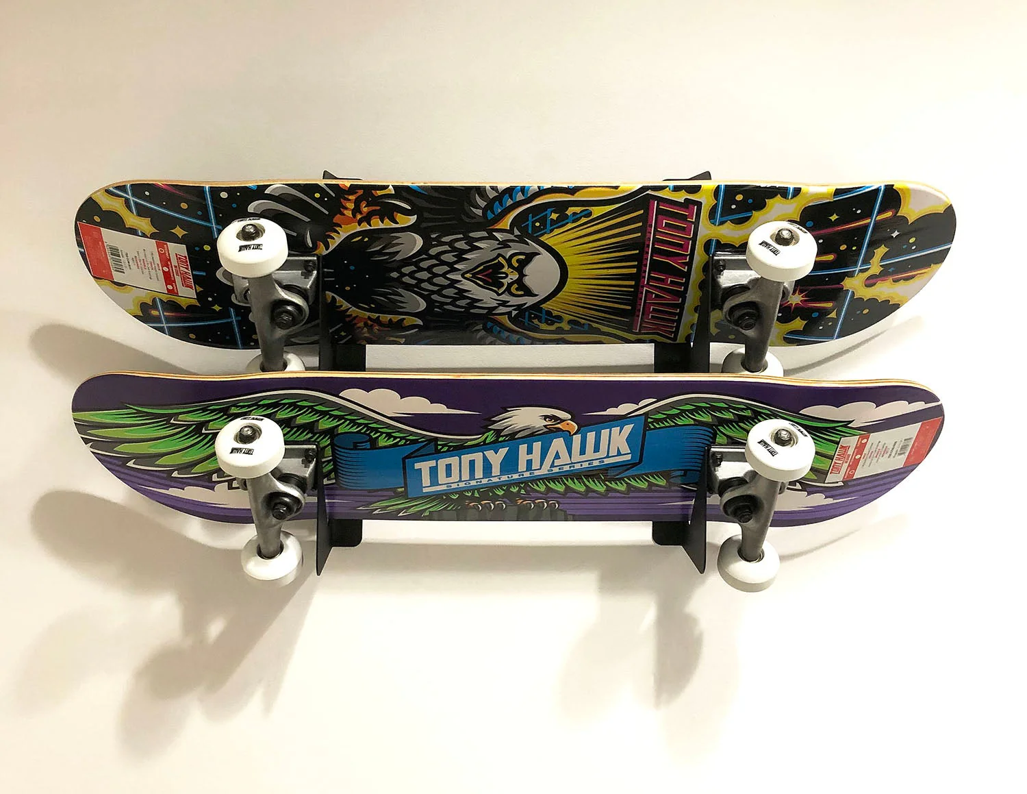 BlackSteel™ Dual Wall Mount Skateboard Rack Brackets - Image 13