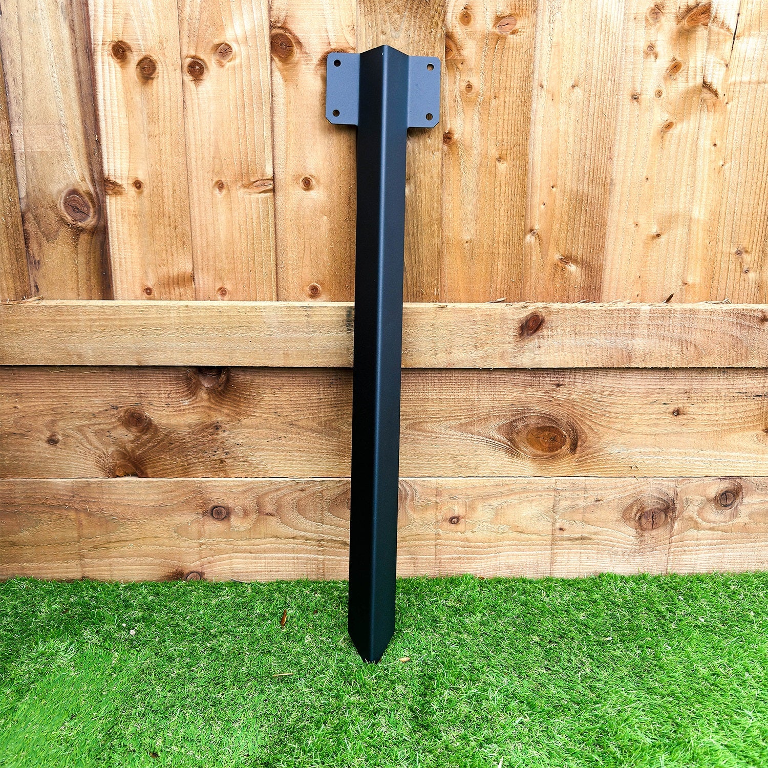 Extra-Long Straight Railway Sleeper Bracket with Stake - Image 10