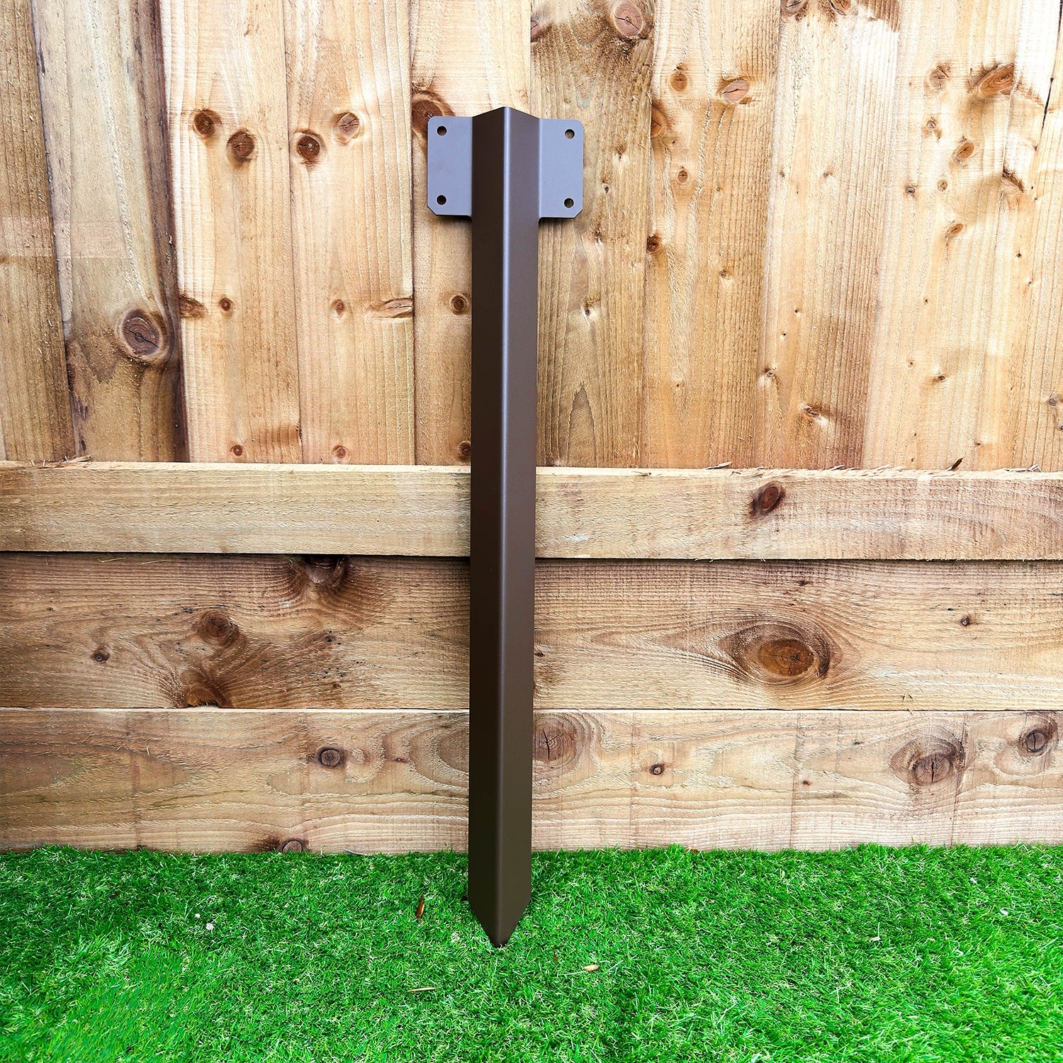 Extra-Long Straight Railway Sleeper Bracket with Stake - Image 9