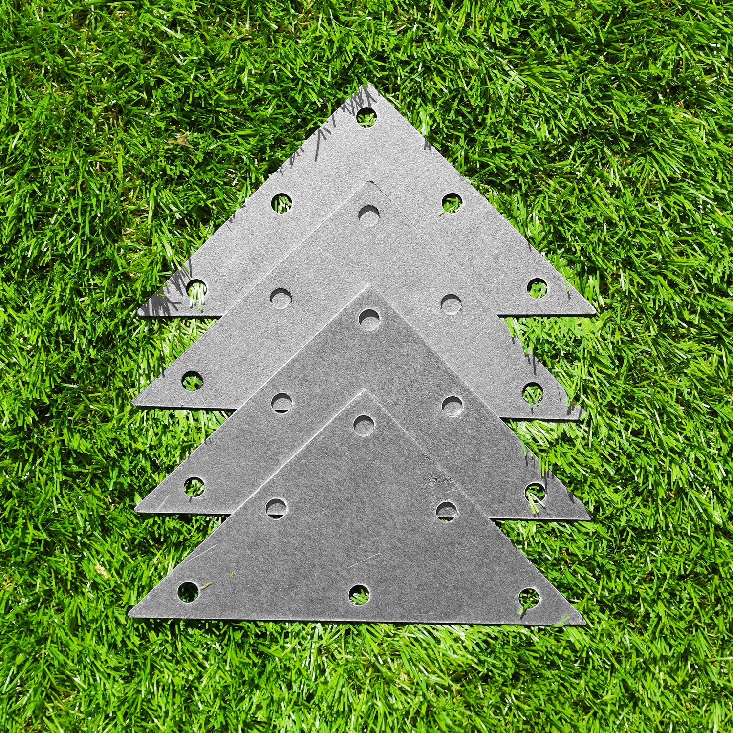 Flat Triangle Steel Corner Fixing Plate Bracket (2 Sizes Available) - Image 11