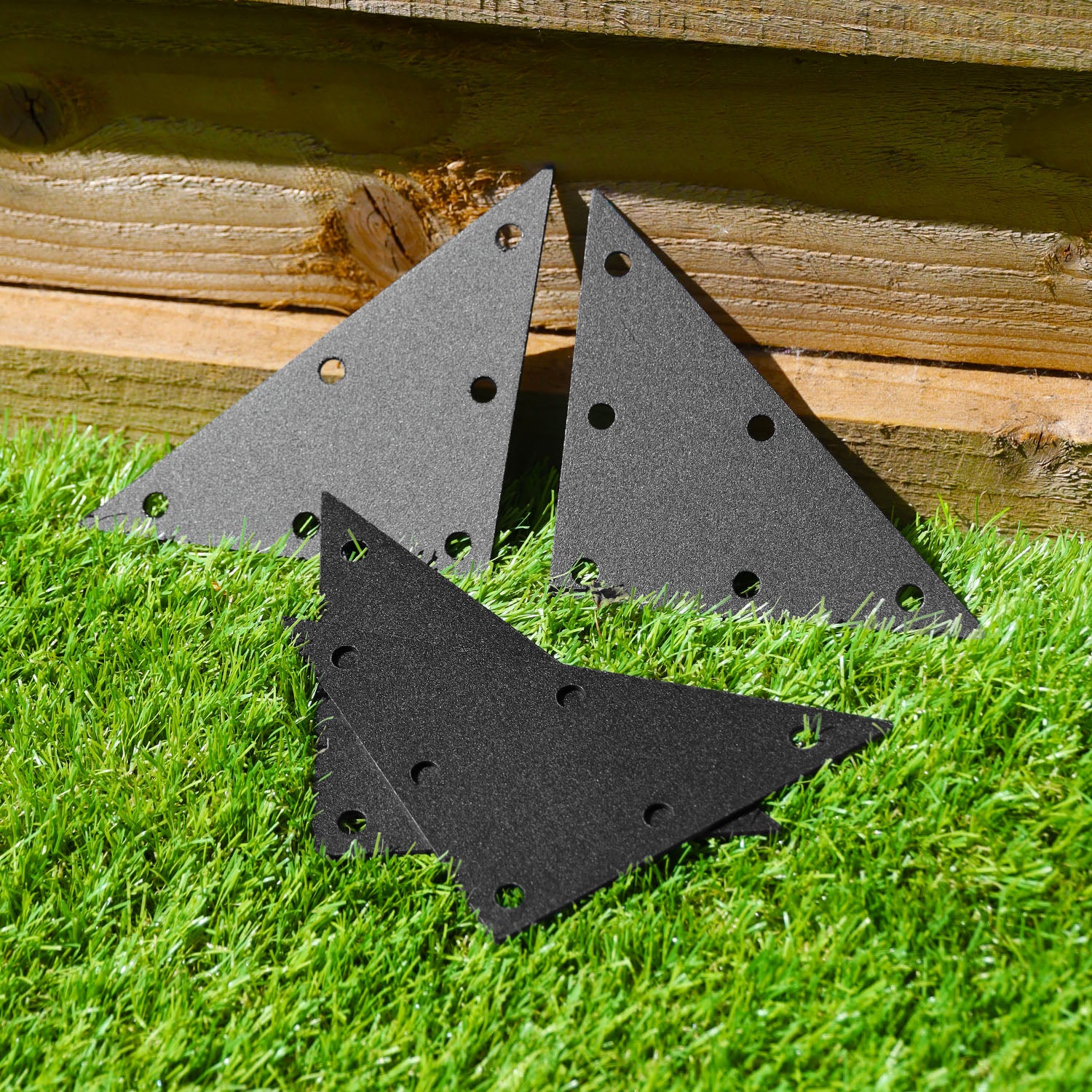 Flat Triangle Steel Corner Fixing Plate Bracket (2 Sizes Available) - Image 17