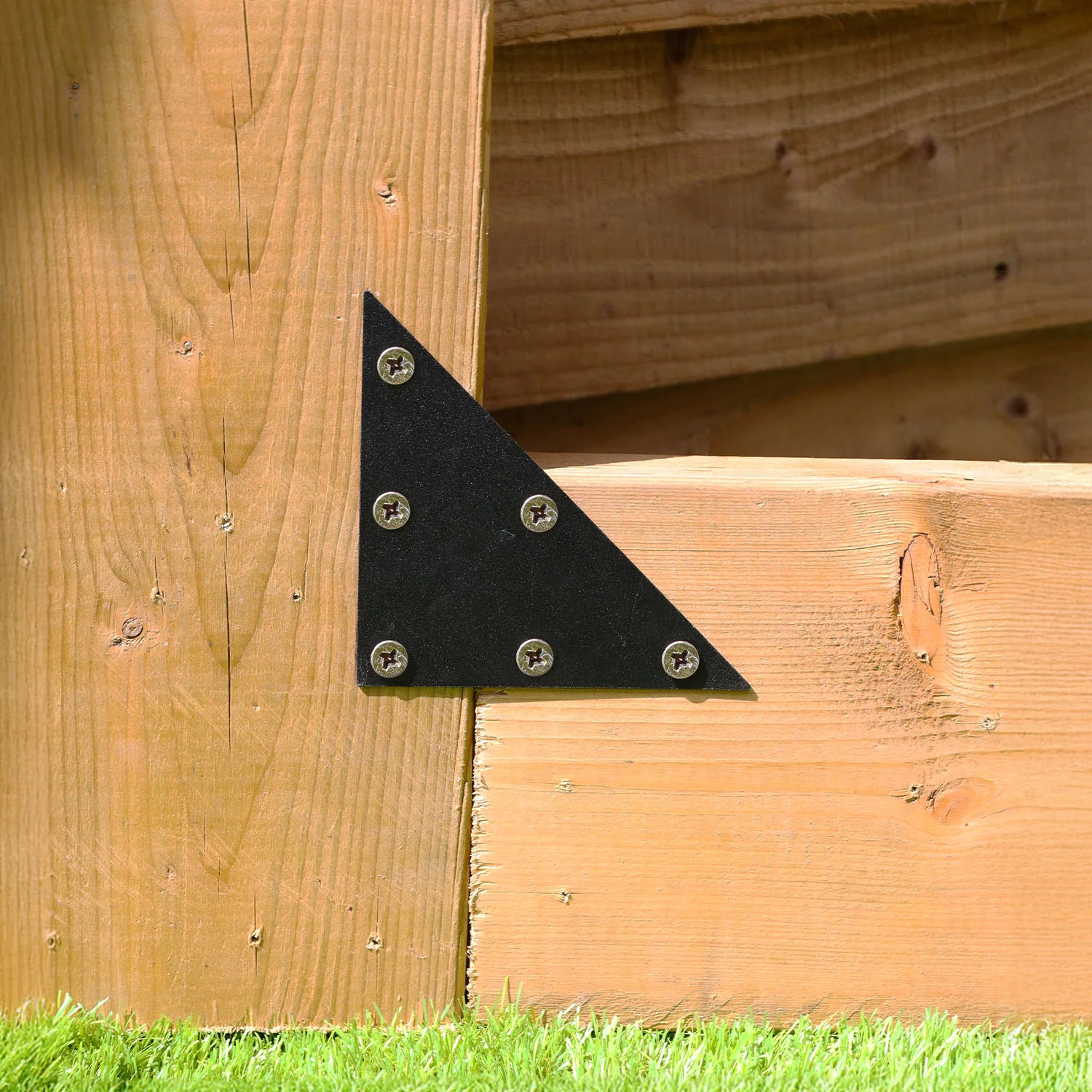 Flat Triangle Steel Corner Fixing Plate Bracket (2 Sizes Available) - Image 20