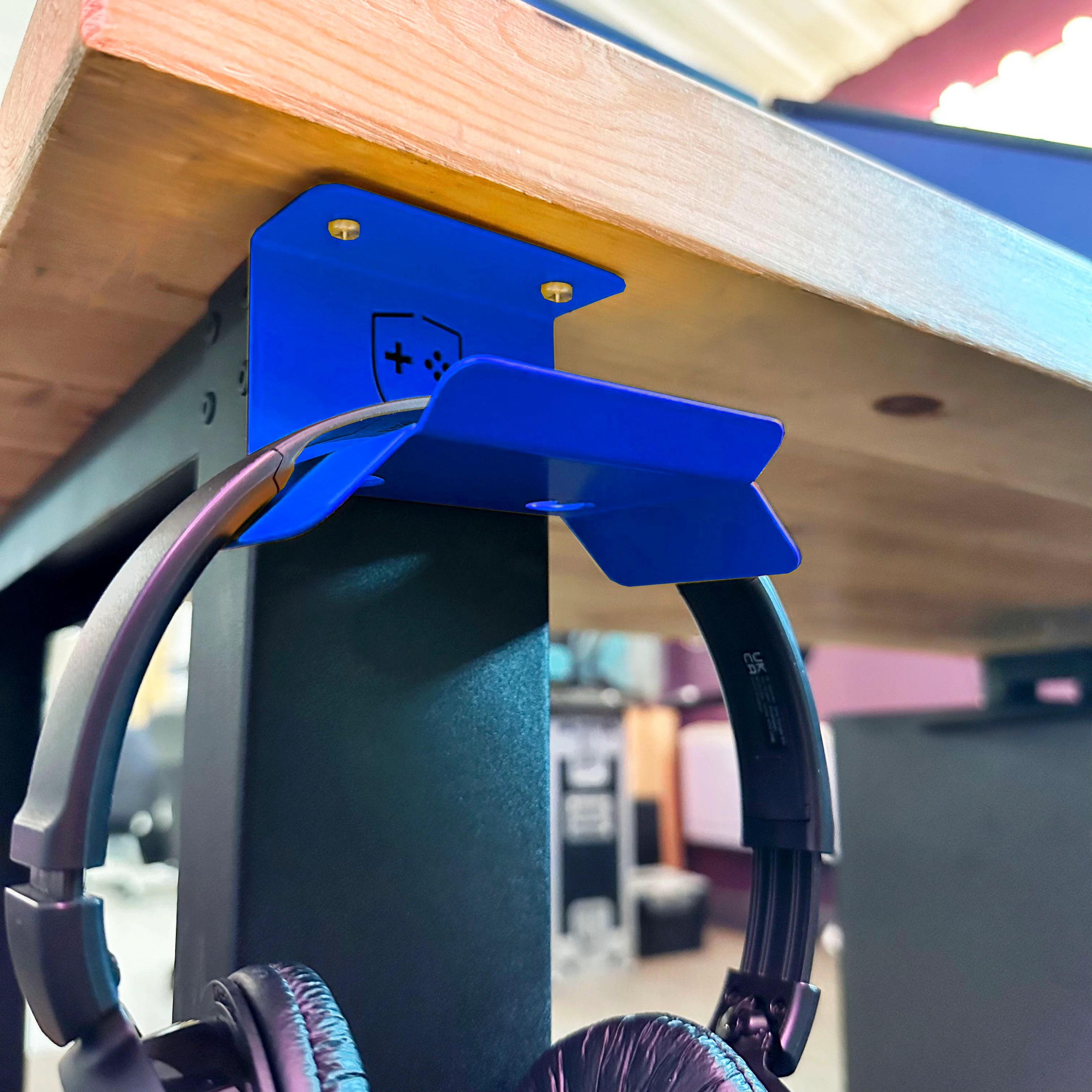 GameShieldz™ Under-Desk Mount Headset & Headphone Hanger Holder - Image 5