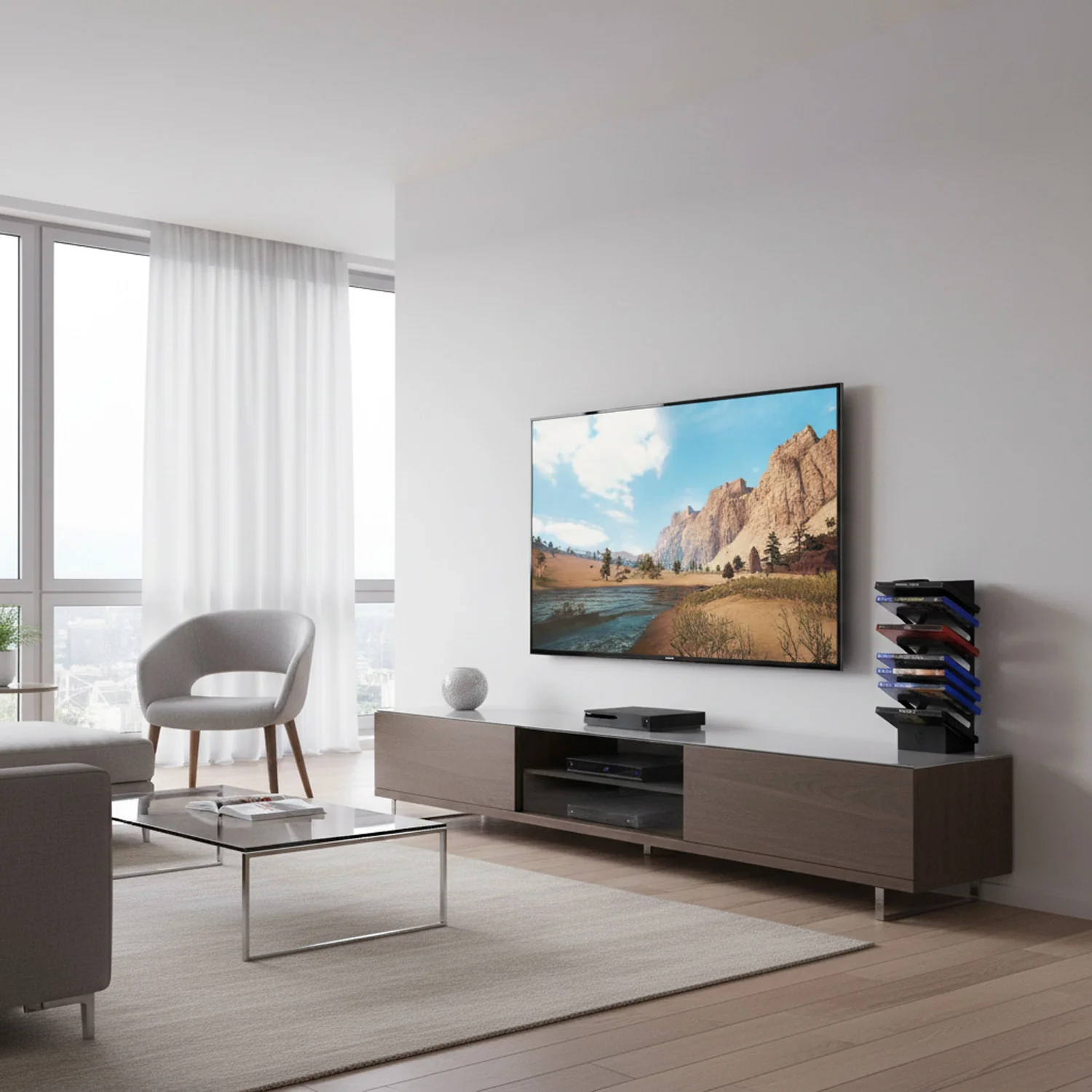 GameShieldz™ Wall Mount Games Storage Tower Rack (3 Sizes Available) - Image 10