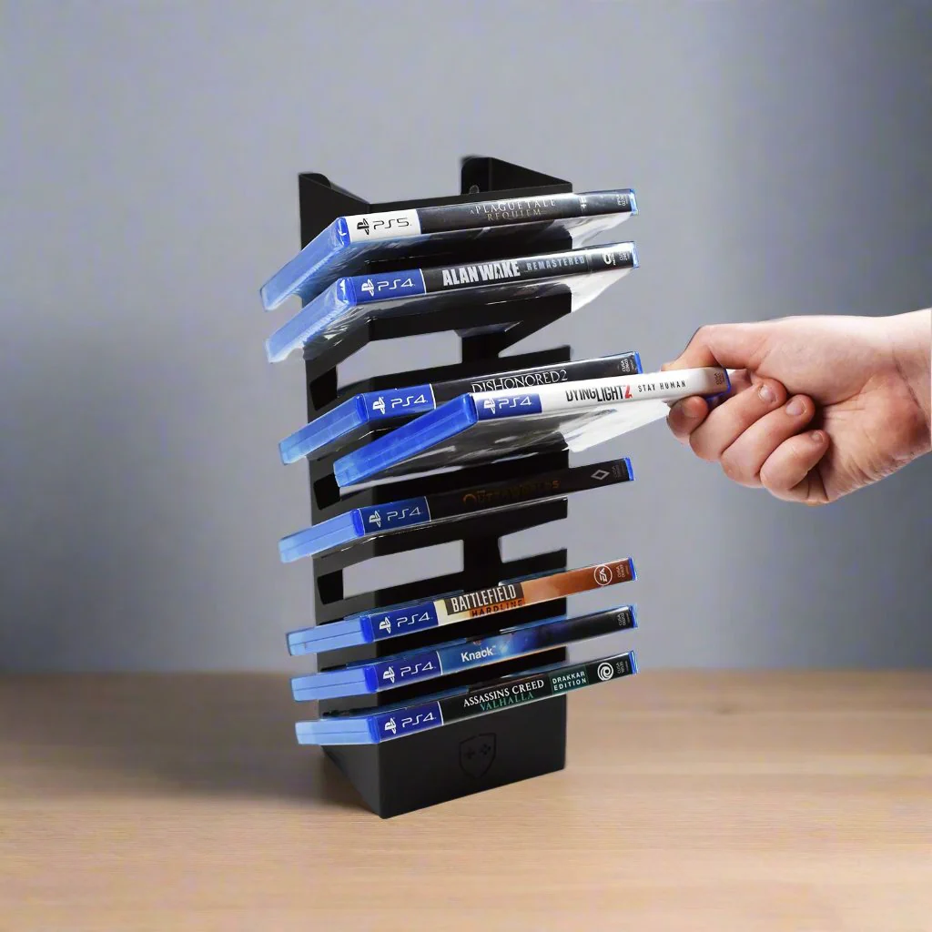 GameShieldz™ Wall Mount Games Storage Tower Rack (3 Sizes Available) - Image 11