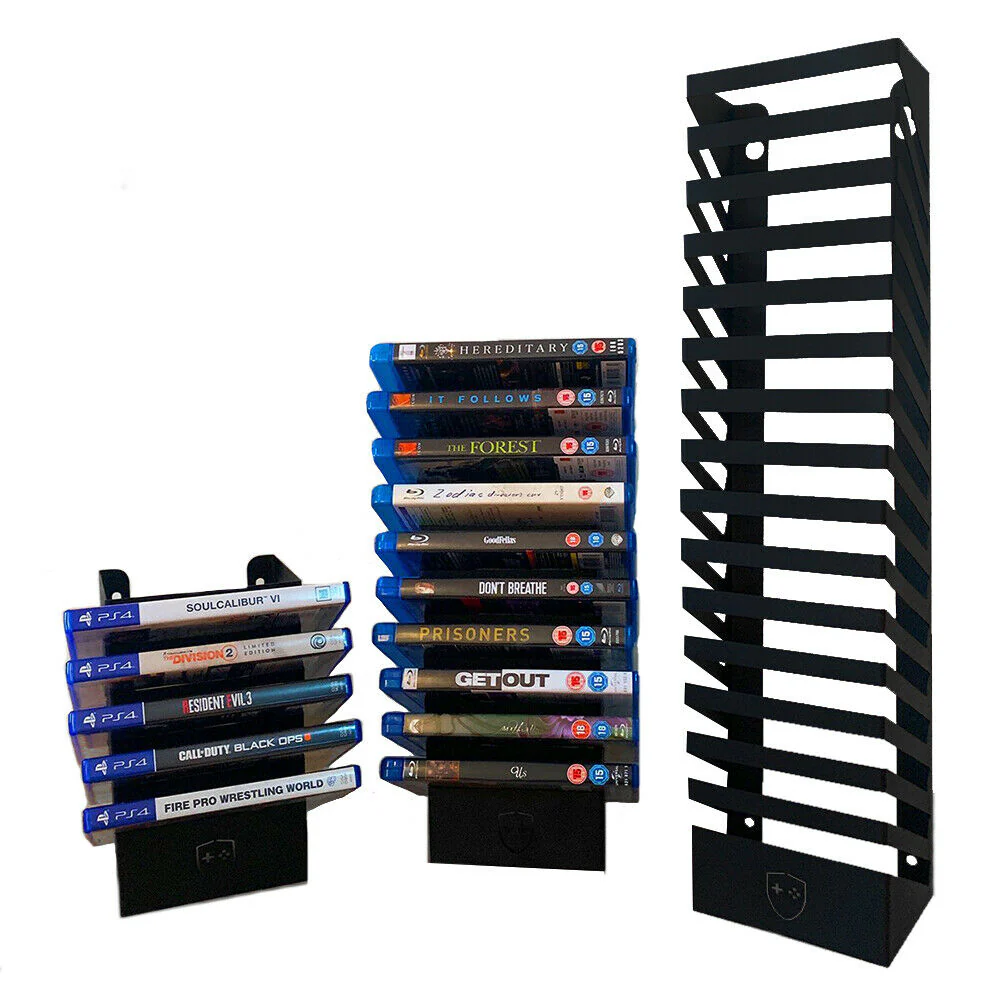 GameShieldz™ Wall Mount Games Storage Tower Rack (3 Sizes Available) - Image 35
