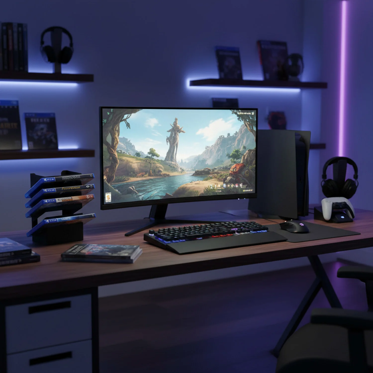 GameShieldz™ Wall Mount Games Storage Tower Rack (3 Sizes Available) - Image 9