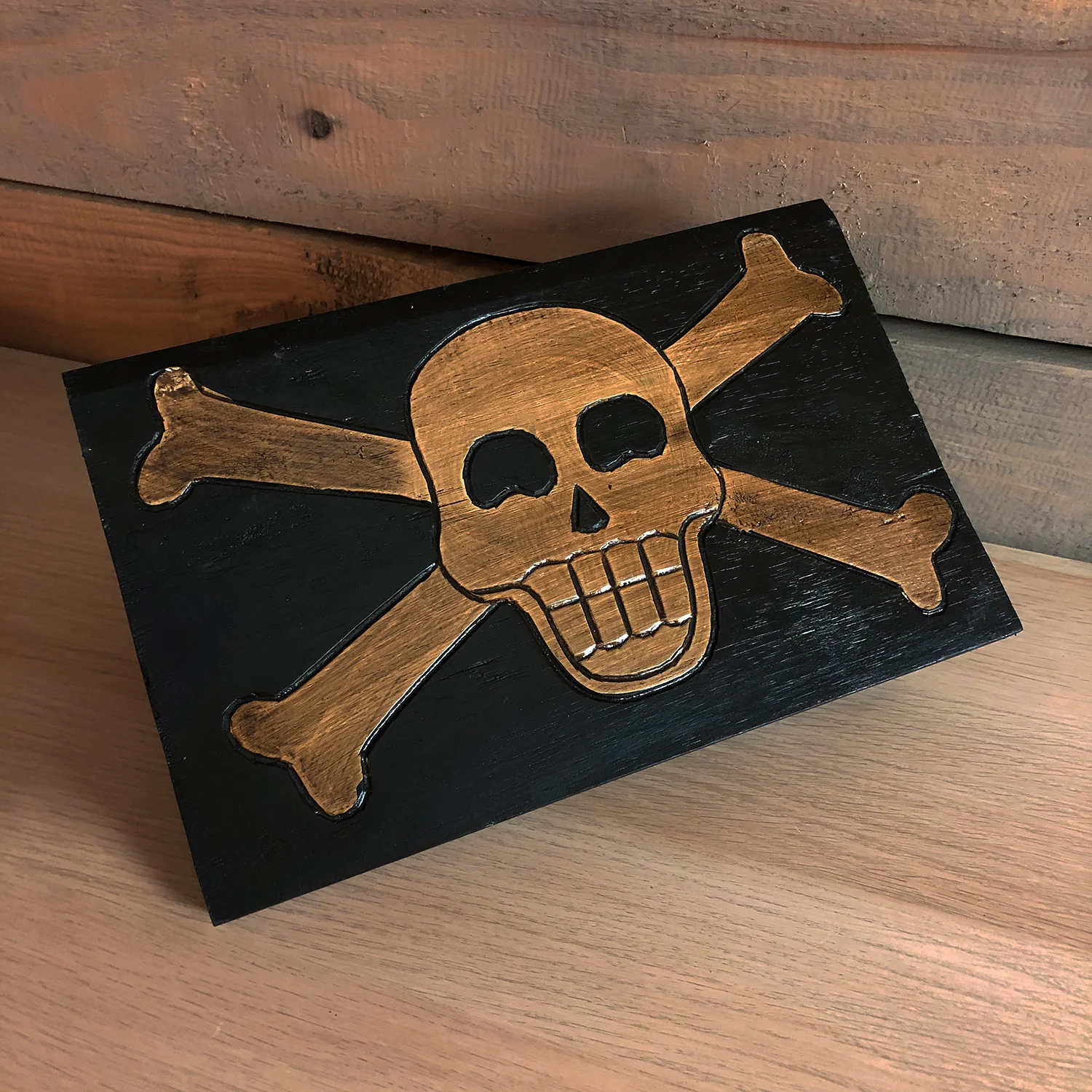 The Goonies Hand-Carved Skull & Crossbones Book Treasure Box - Image 6