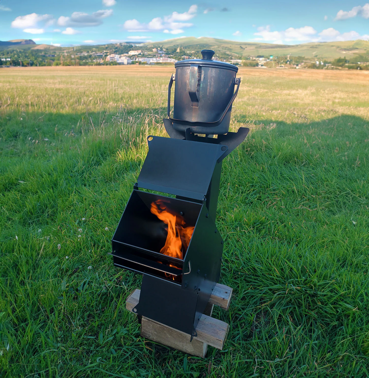 Volcann™ Heavy-Duty Wood Burning Rocket Stove & Oven - Image 4