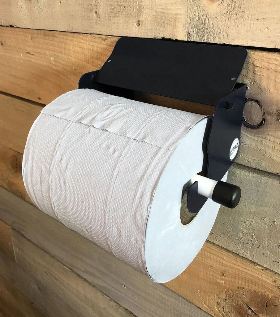 MegaMaxx UK™ Industrial Blue Roll Holder with Stop Brake - Image 5