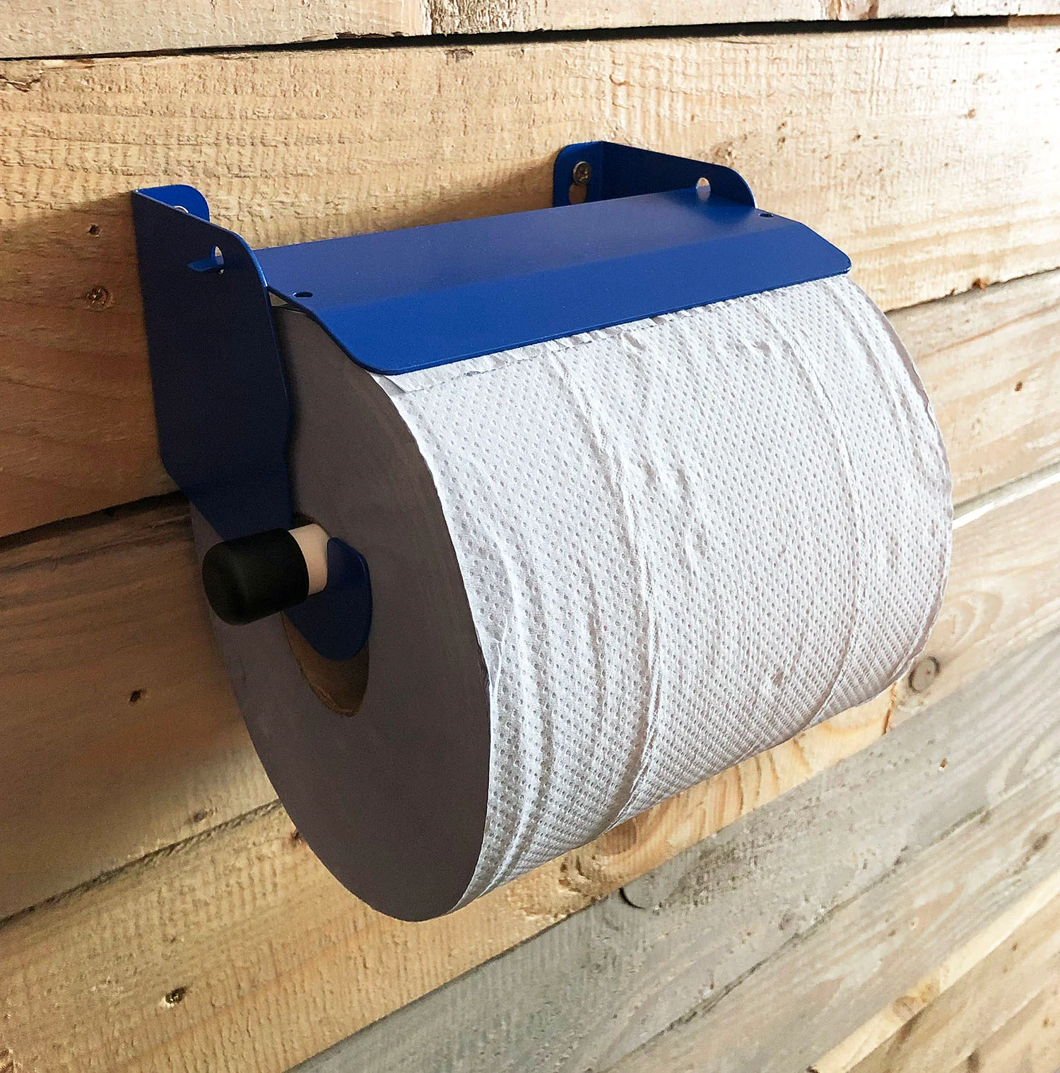 MegaMaxx UK™ Industrial Blue Roll Holder with Stop Brake - Image 9