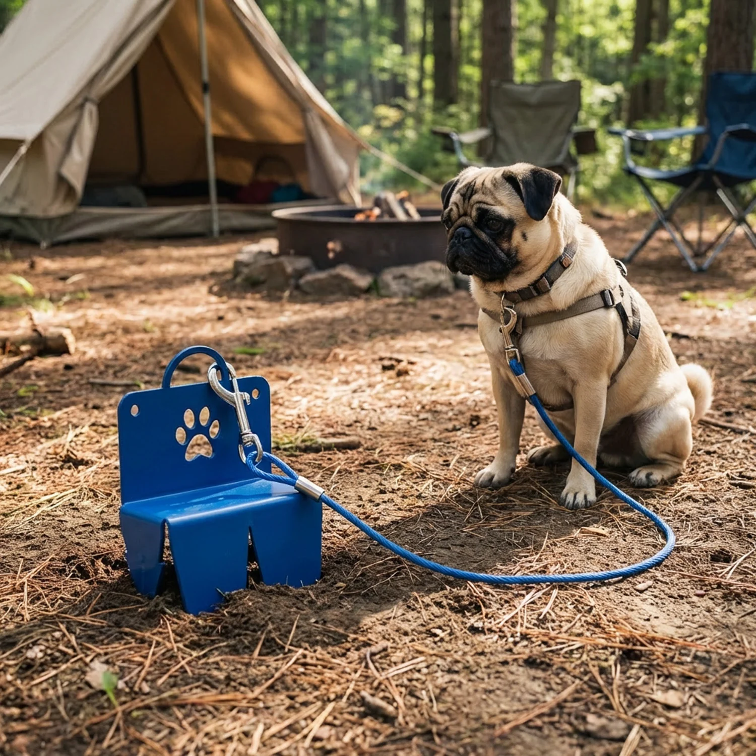 Jake's Farm Yard Heavy-Duty Outdoor Drive-In Tie-Out Staked Plate for Dogs - Image 4