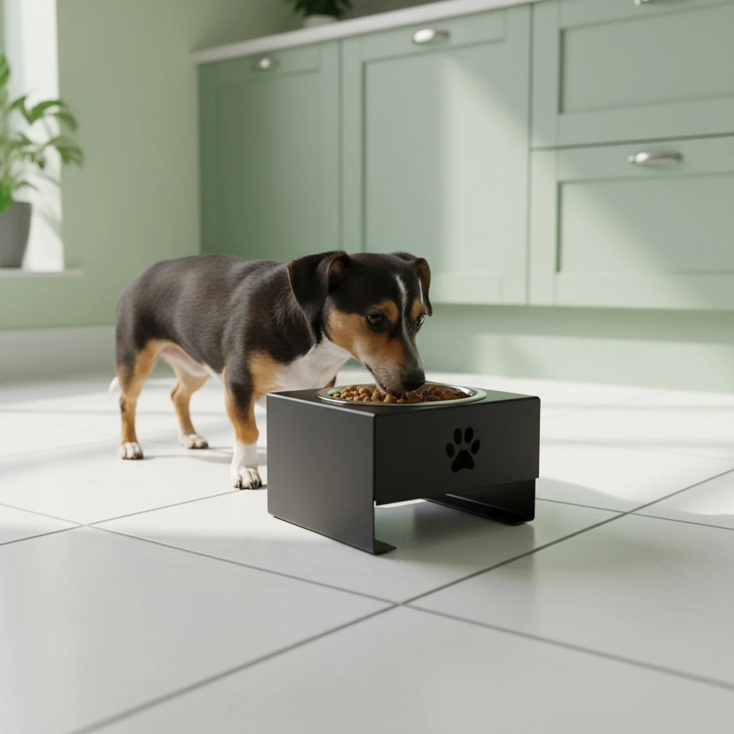 Jake's Farm Yard Single Bowl Elevated Riser & Pet Food Stand - Image 3