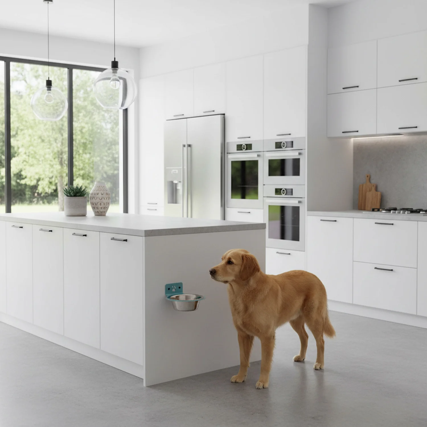 Jake's Farm Yard Wall Mount Pet Bowl Holder - Image 5