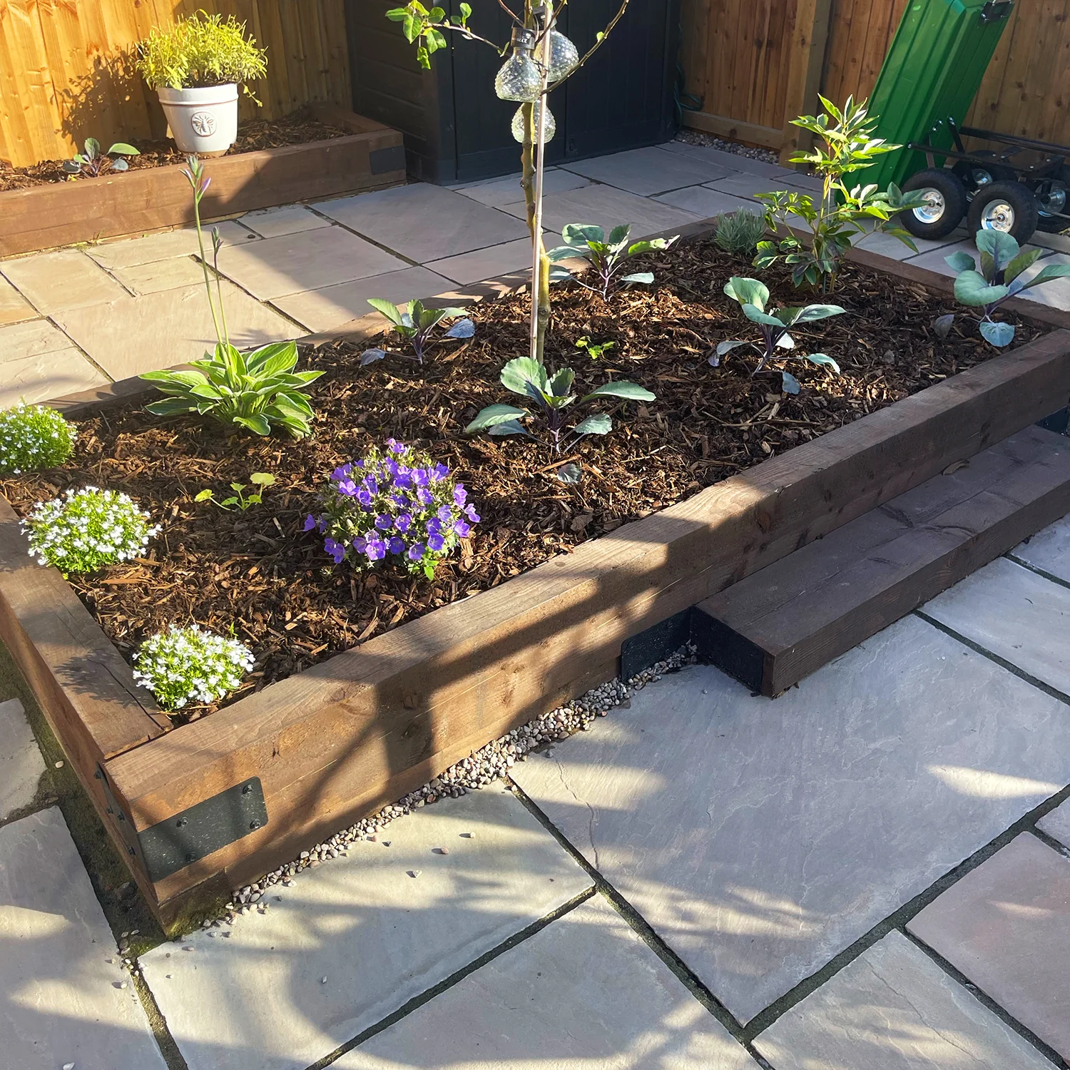 Jumbo 2-Tier Corner Railway Sleeper Bracket (Pack of 4 Brackets) - Image 5