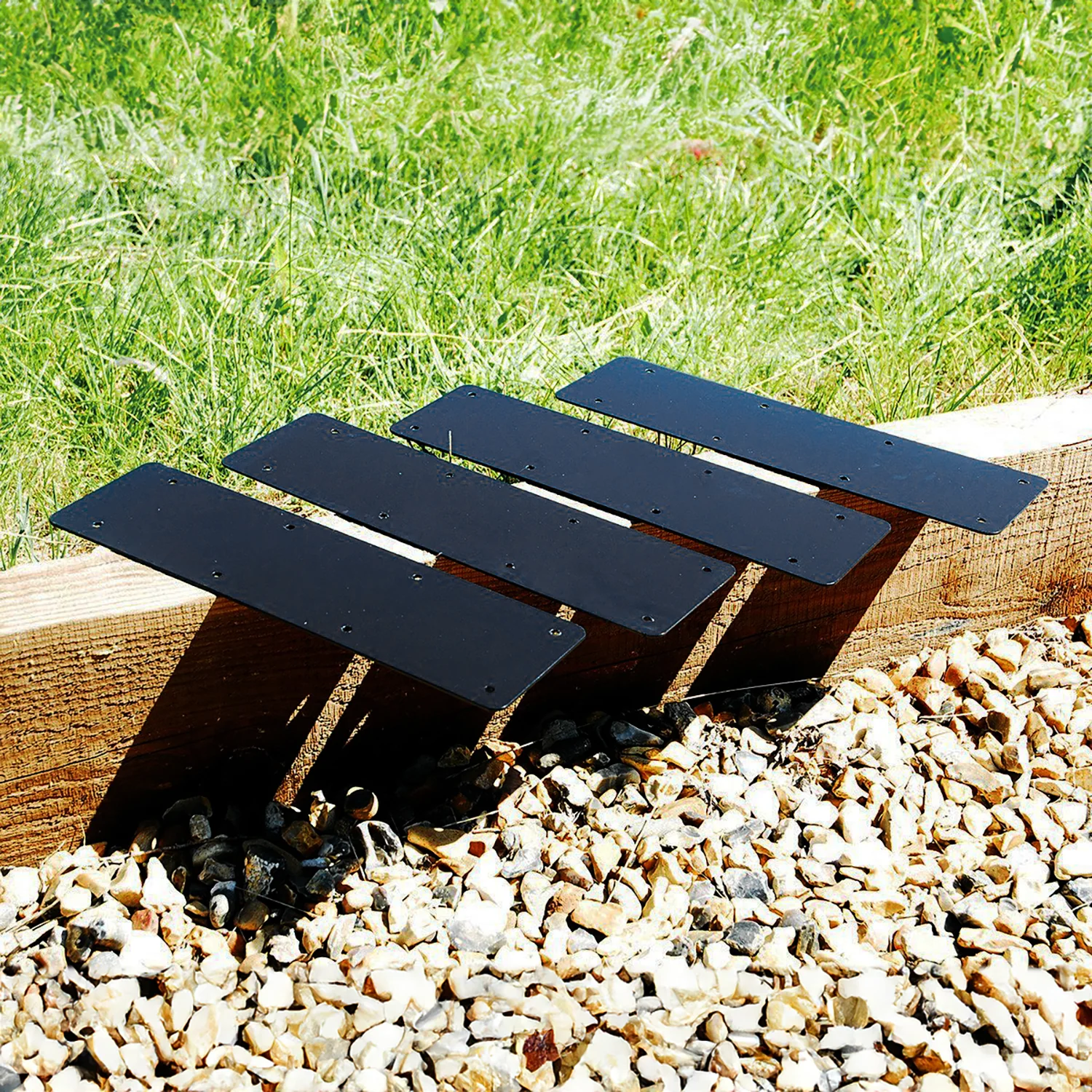 Jumbo 2-Tier Straight Flat Railway Sleeper Joining Brackets - Image 4