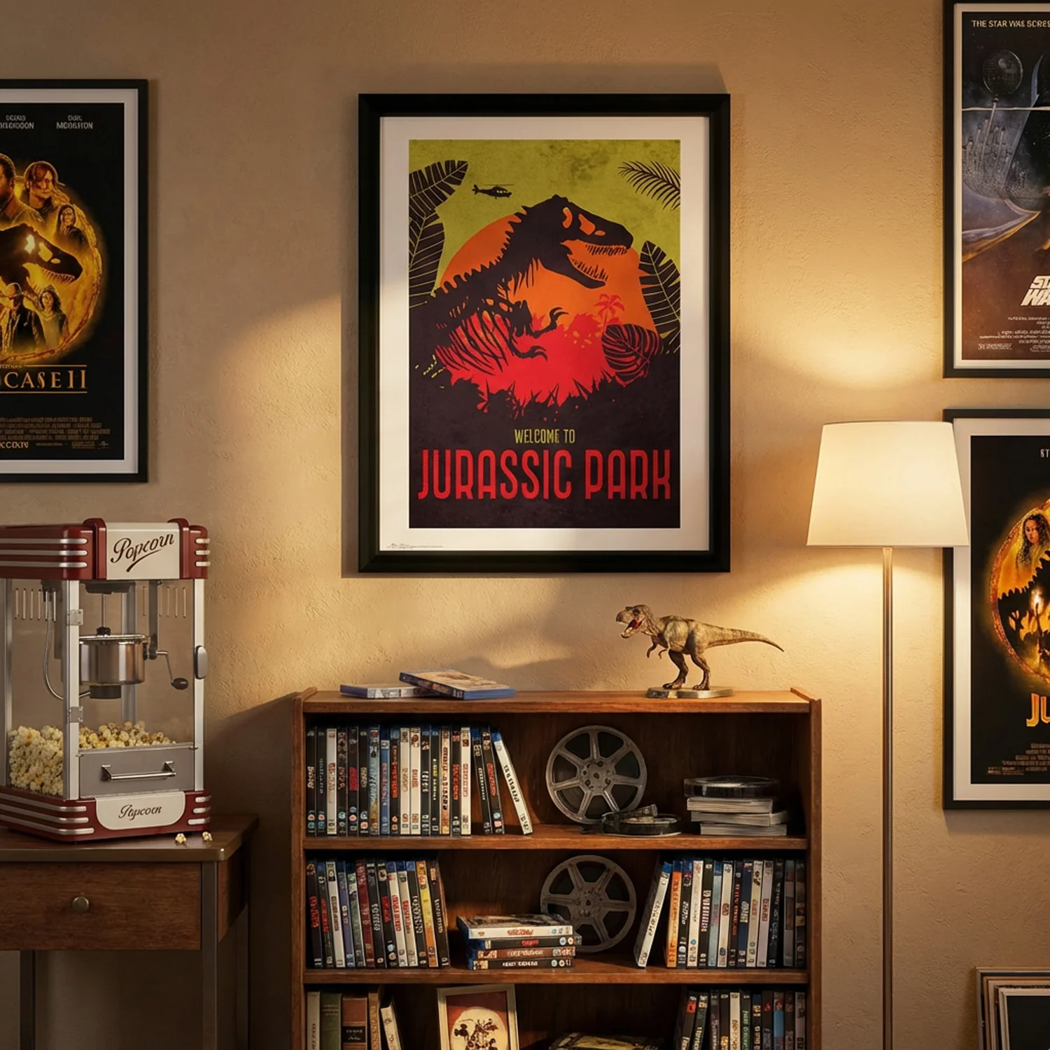 Jurassic Park Silhouette Film Poster & Framed Collectors Print - Image 3