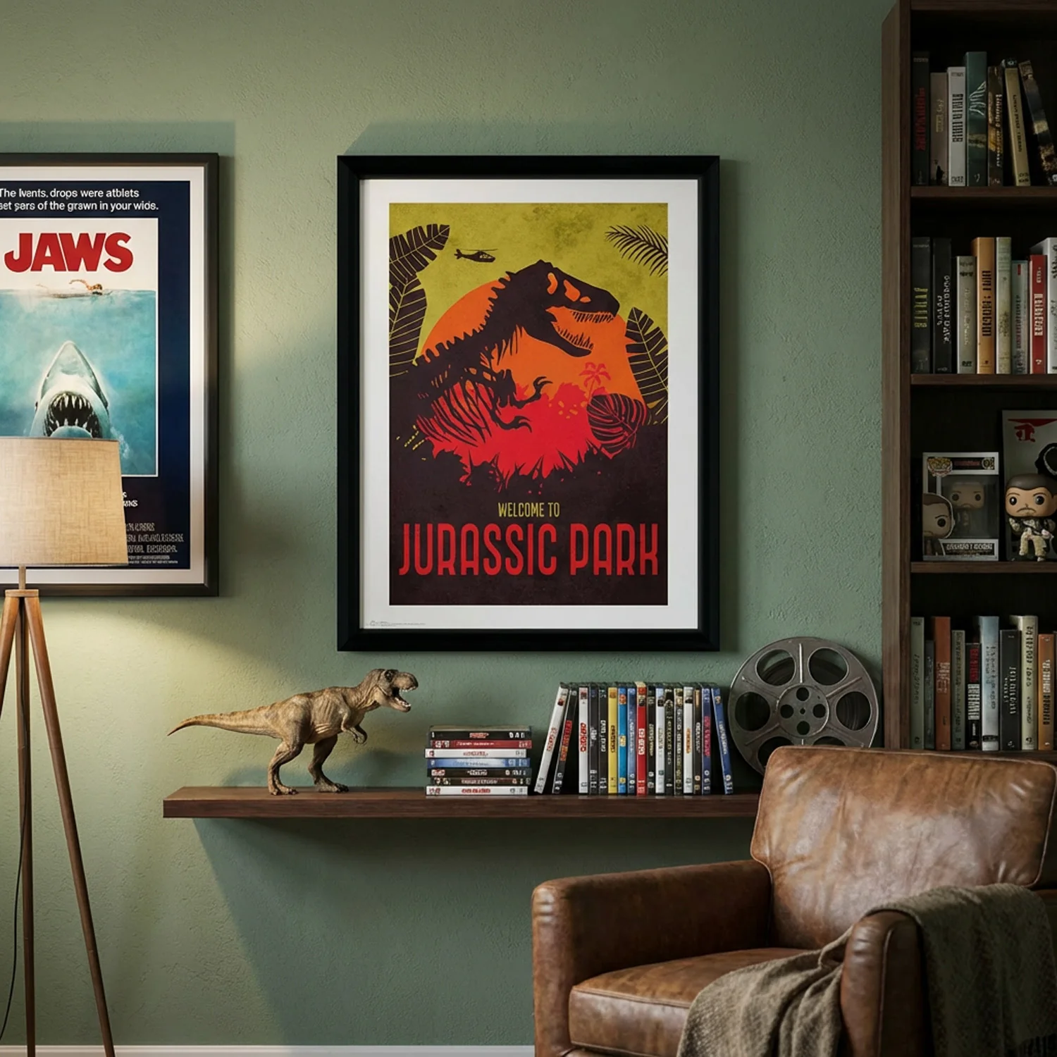 Jurassic Park Silhouette Film Poster & Framed Collectors Print - Image 4