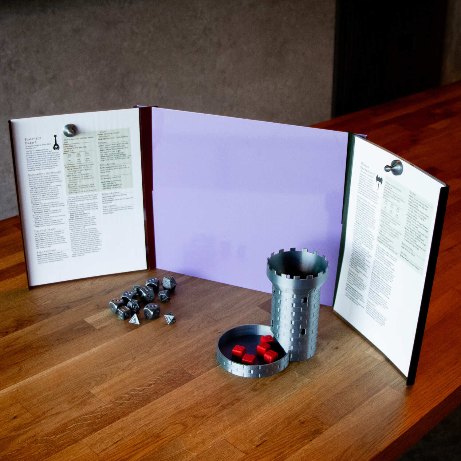 MeepleMounts Tabletop 3-Part Slot-In Magnetic RPG Dungeon Master Screen - Image 15