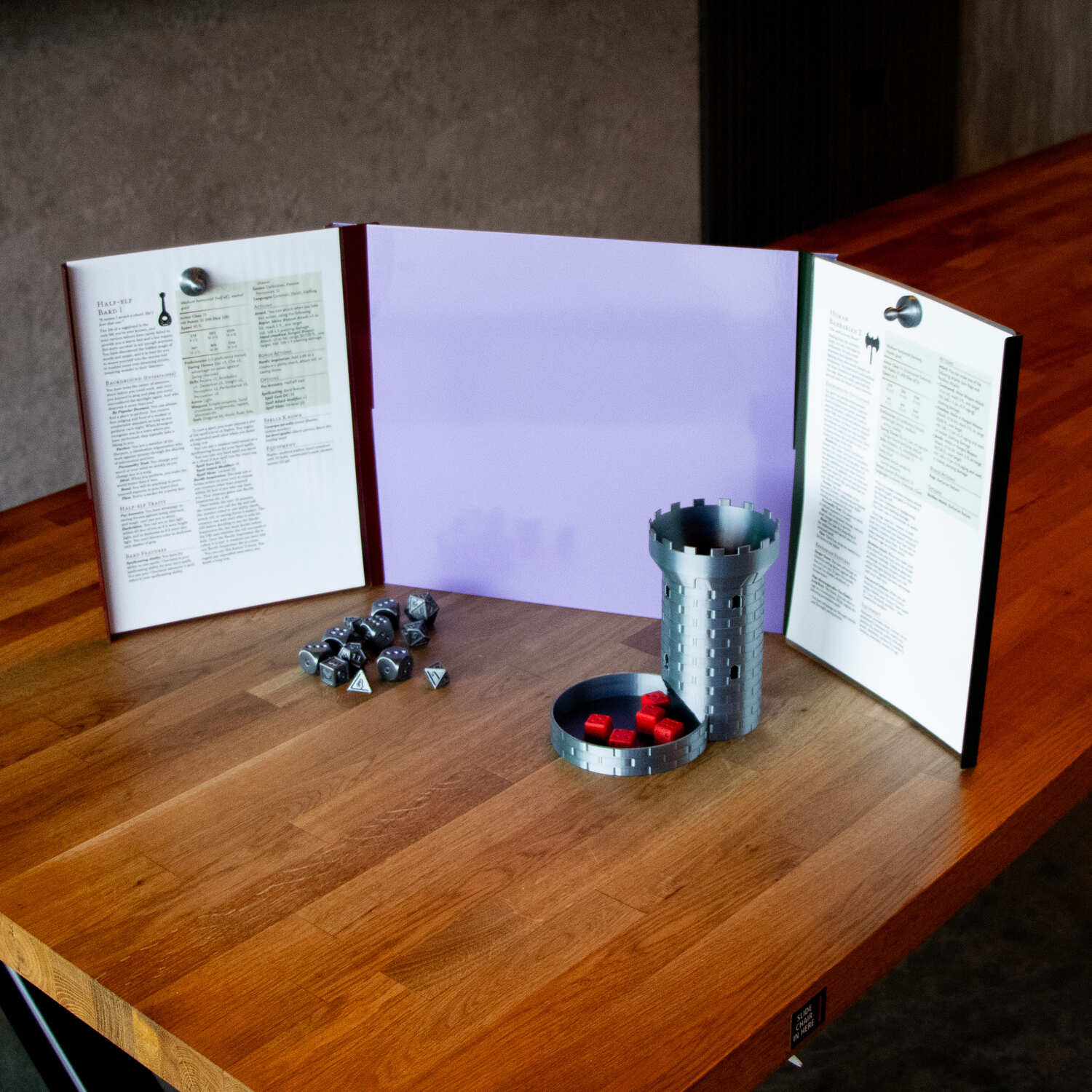 MeepleMounts Tabletop 3-Part Slot-In Magnetic RPG Dungeon Master Screen - Image 16