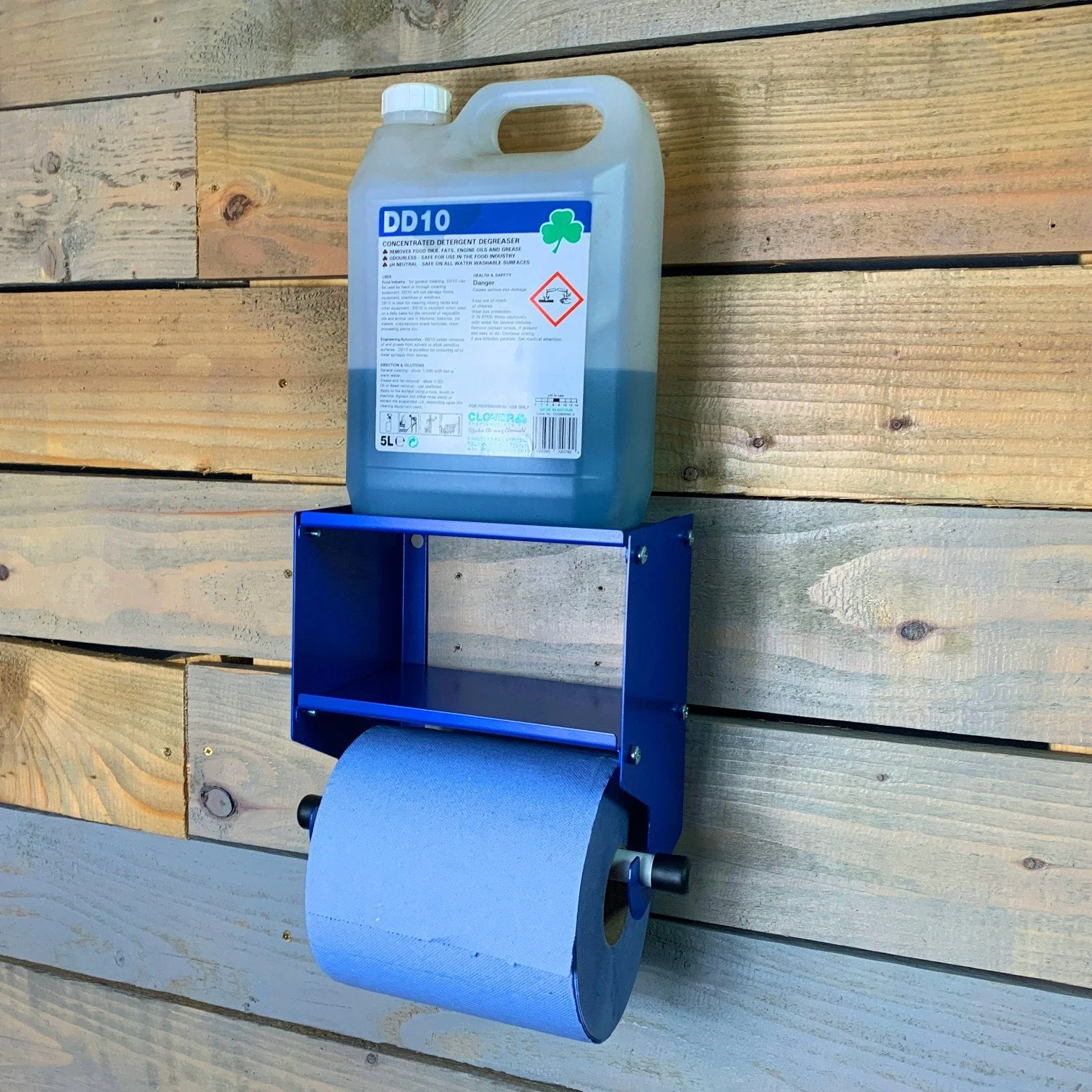 MegaMaxx UK™ Blue Roll Holder with Double Shelf - Image 12