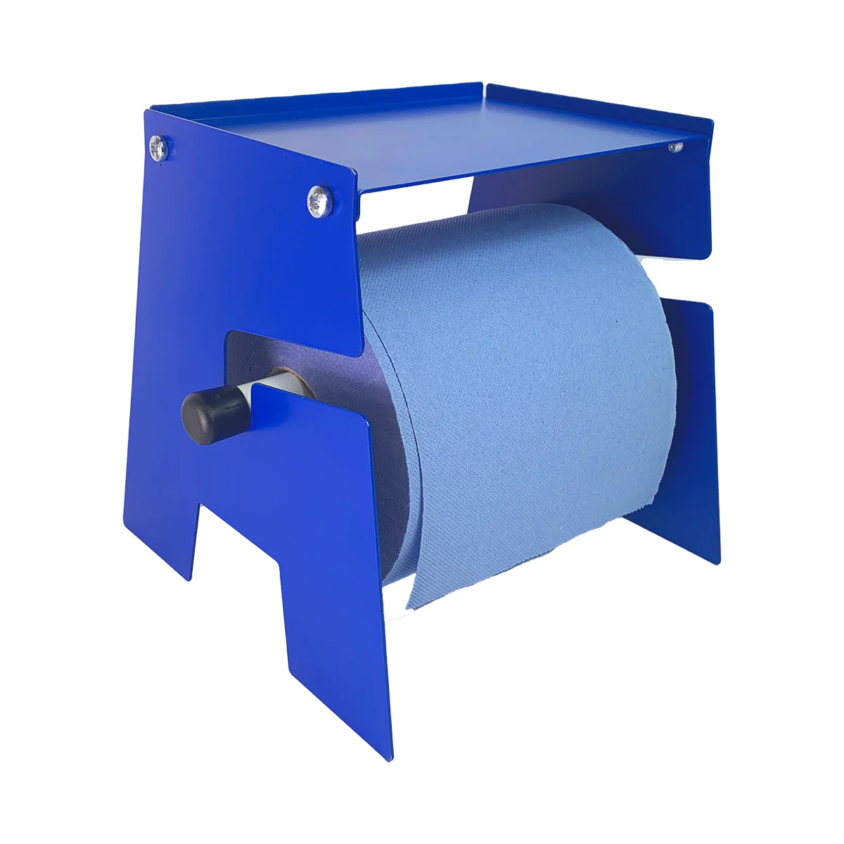 MegaMaxx UK™ Free-Standing Blue Roll Holder with Shelf - Image 12