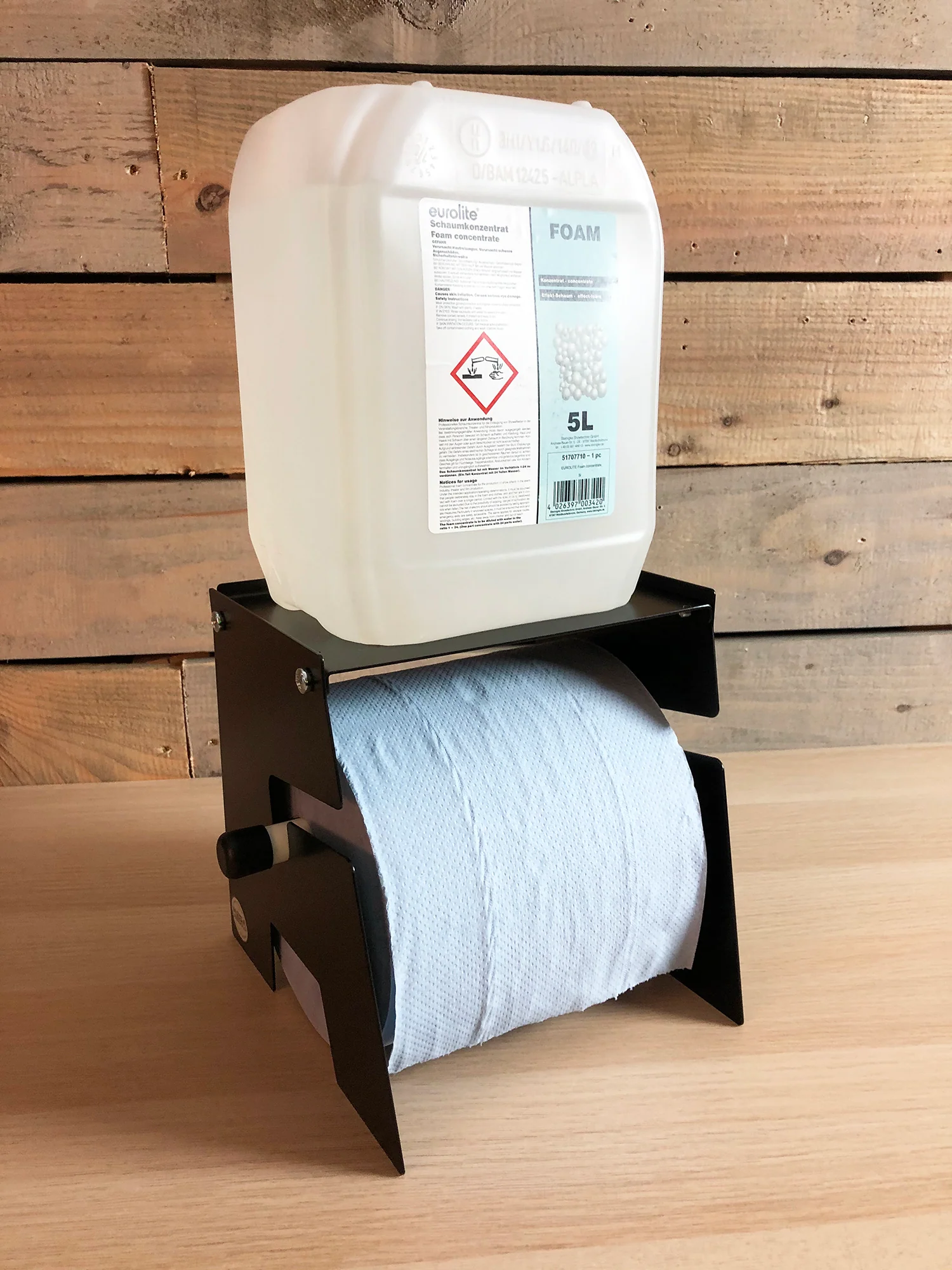 MegaMaxx UK™ Free-Standing Blue Roll Holder with Shelf - Image 13