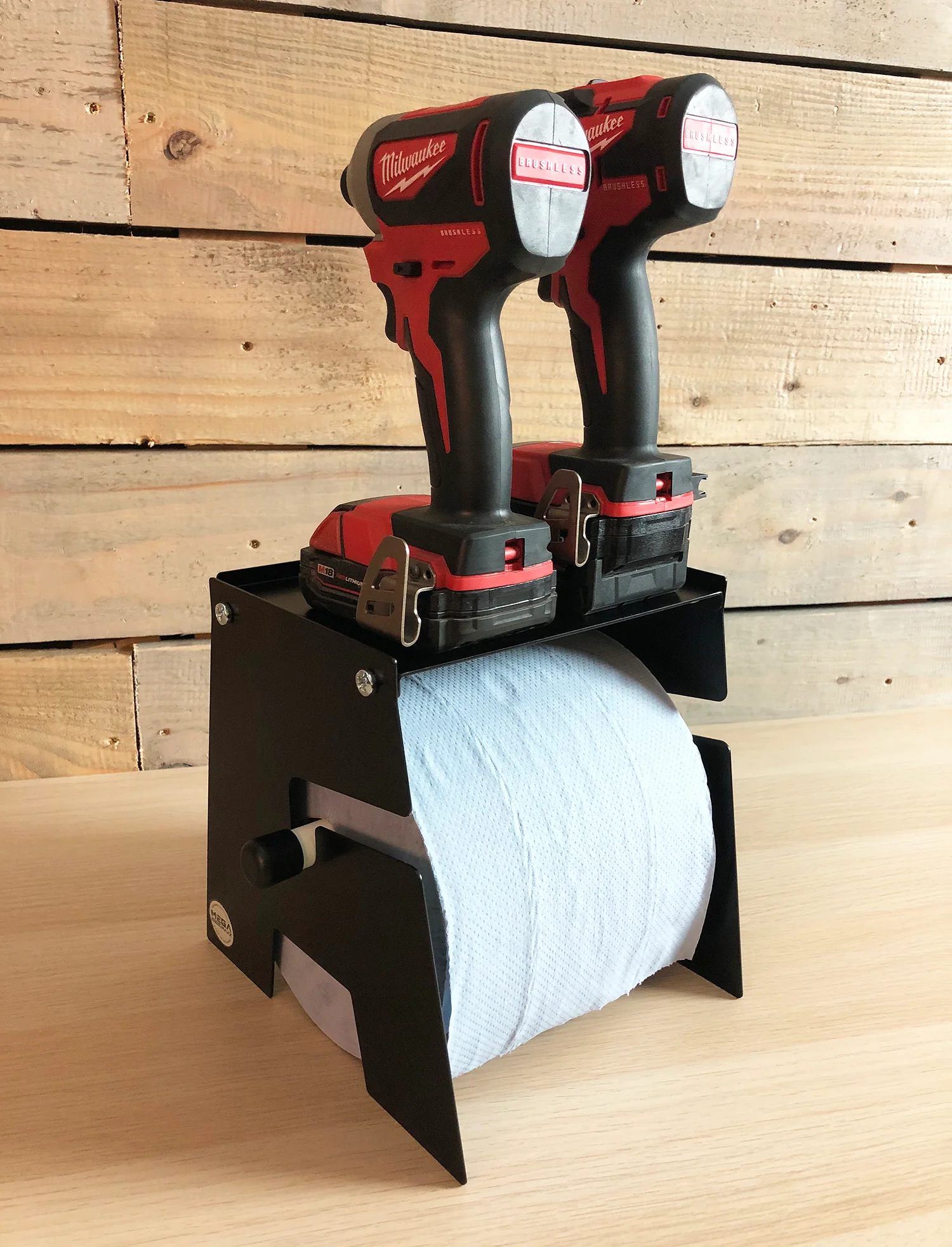 MegaMaxx UK™ Free-Standing Blue Roll Holder with Shelf - Image 14